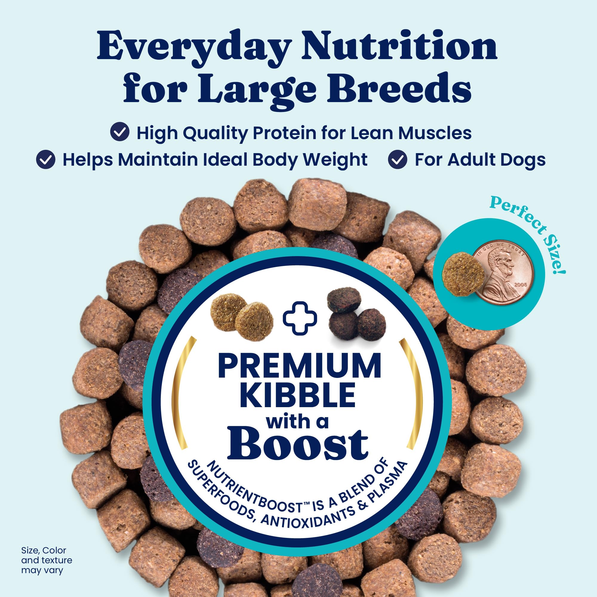 Solid Gold Bison Dry Dog Food for Large Dogs - High Protein, Whole Grain Kibble with Real Bison, Brown Rice & Omega 3 - Large Ki