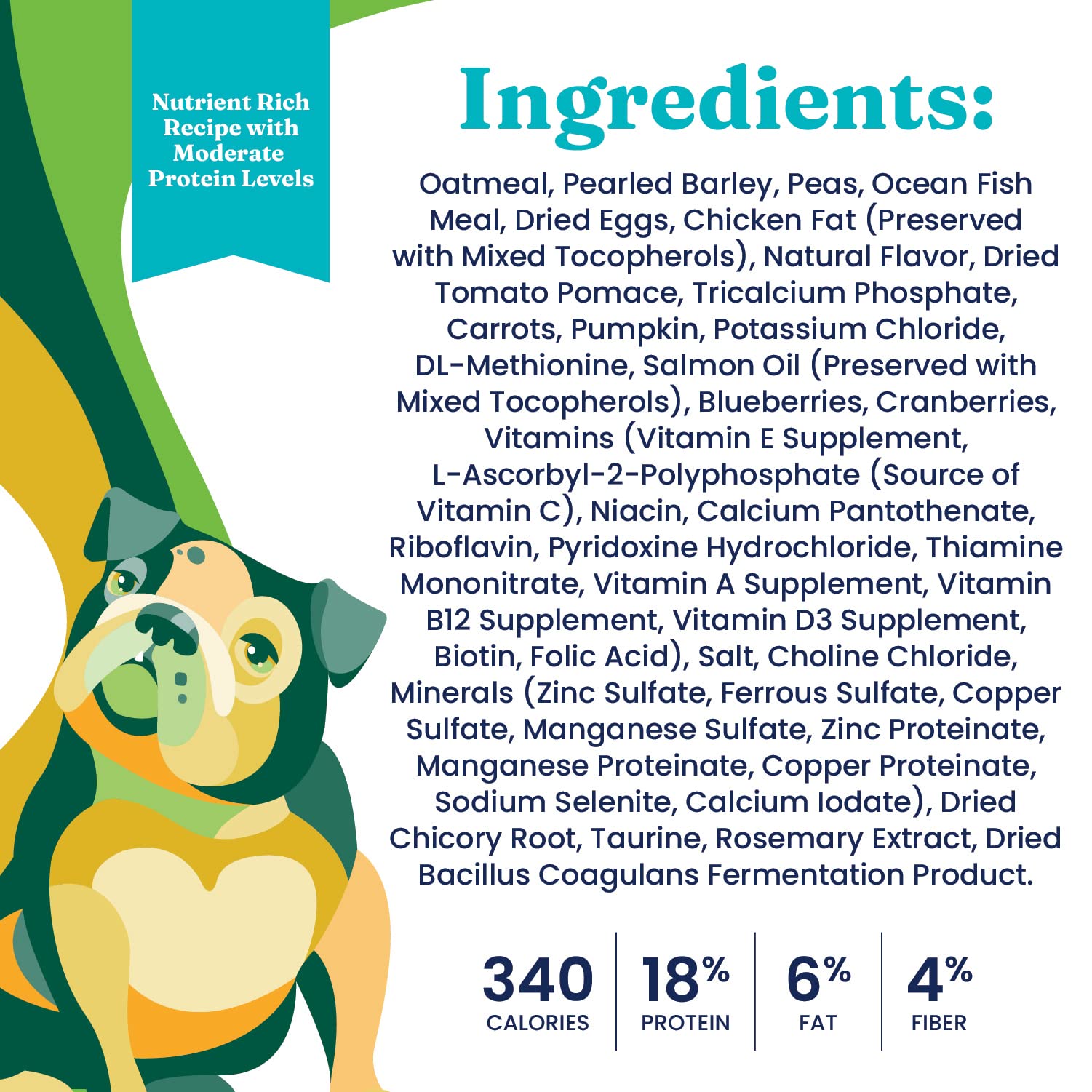 Solid Gold Dry Dog Food for Adult & Senior Dogs - Made with Oatmeal, Pearled Barley, and Fish Meal - Holistique Blendz Potato Fr