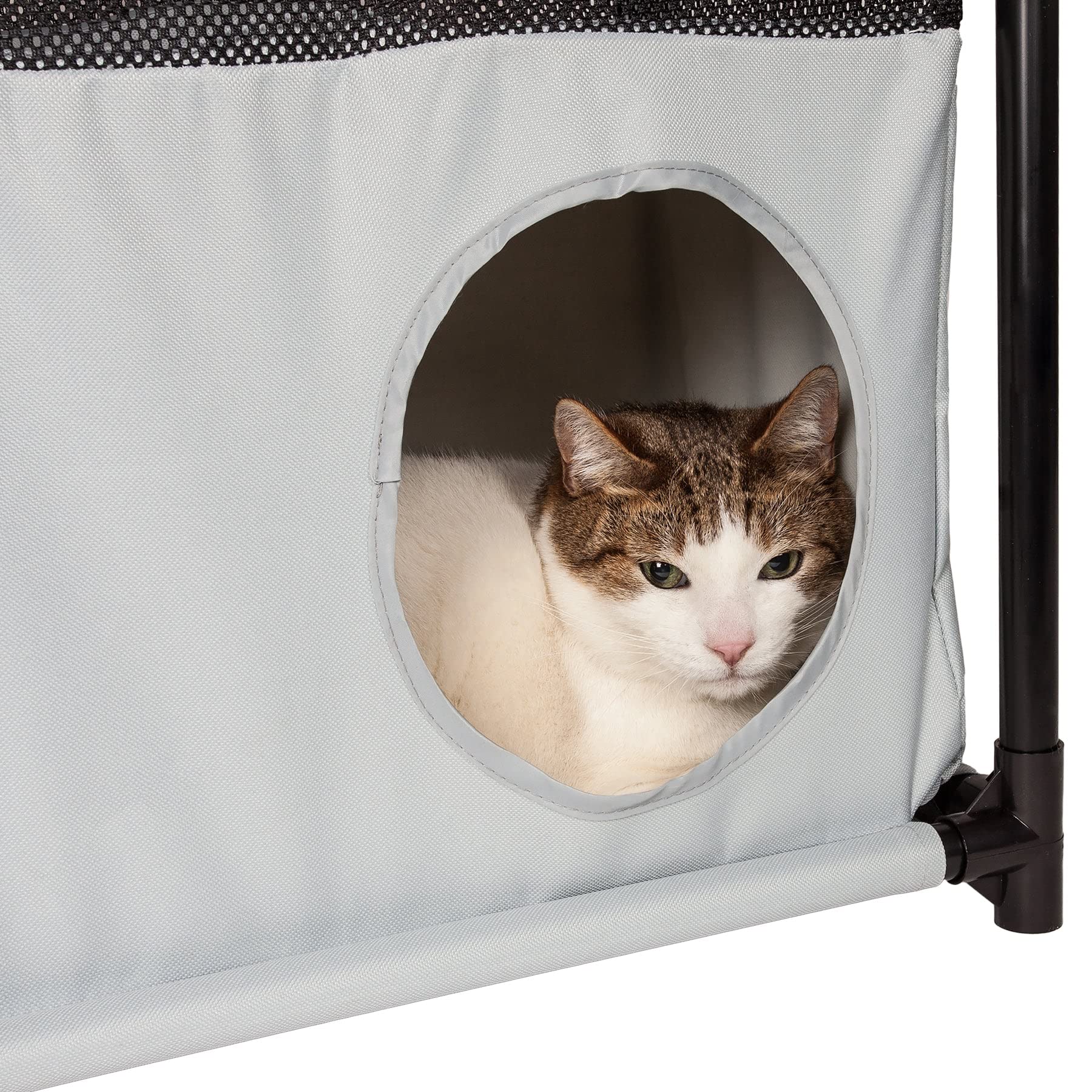 Pet Life Cat House, Black/White