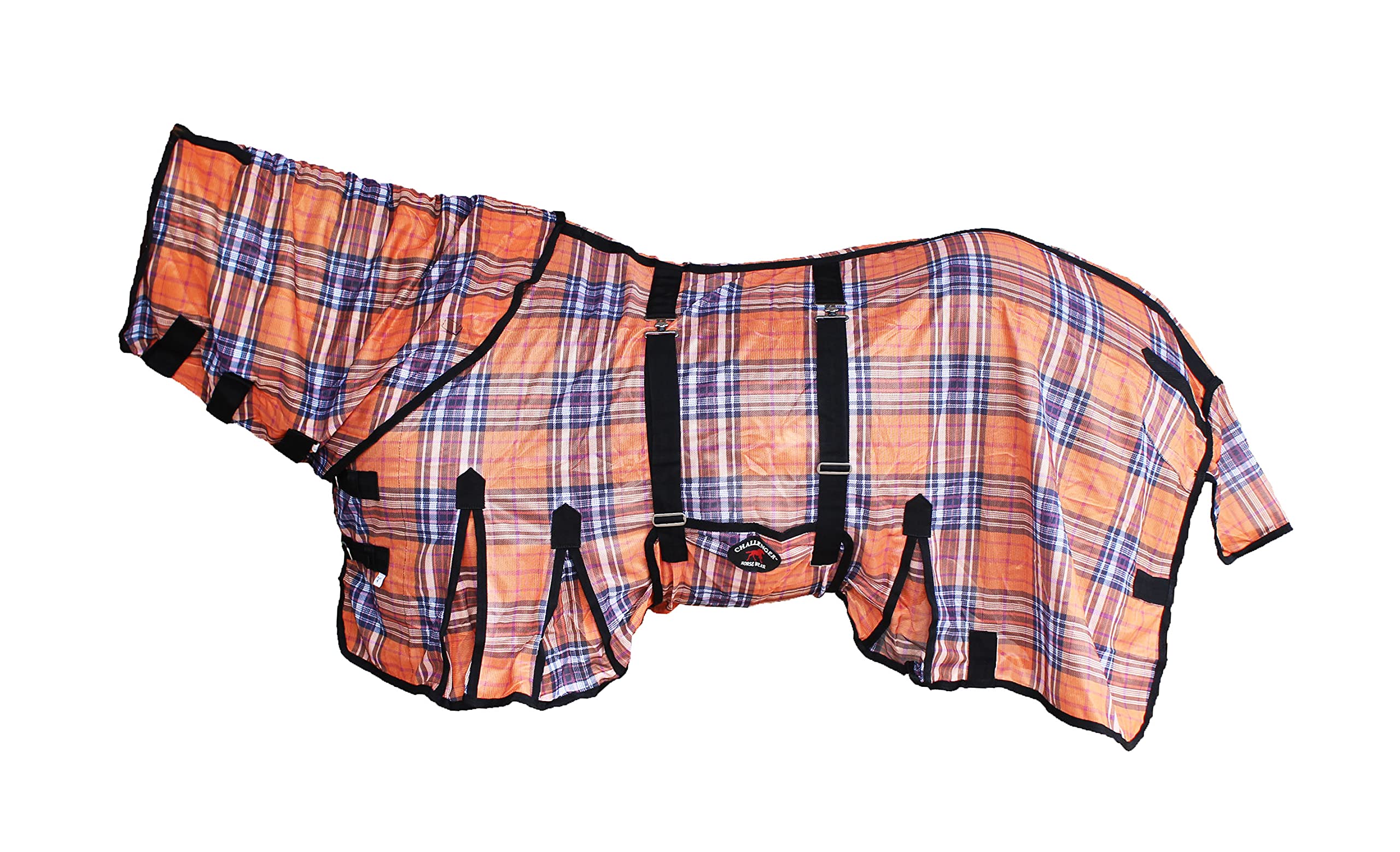 Challenger Horse Scrim Fly Sheet Summer Spring Airflow Mesh Protection Holes Neck 73112