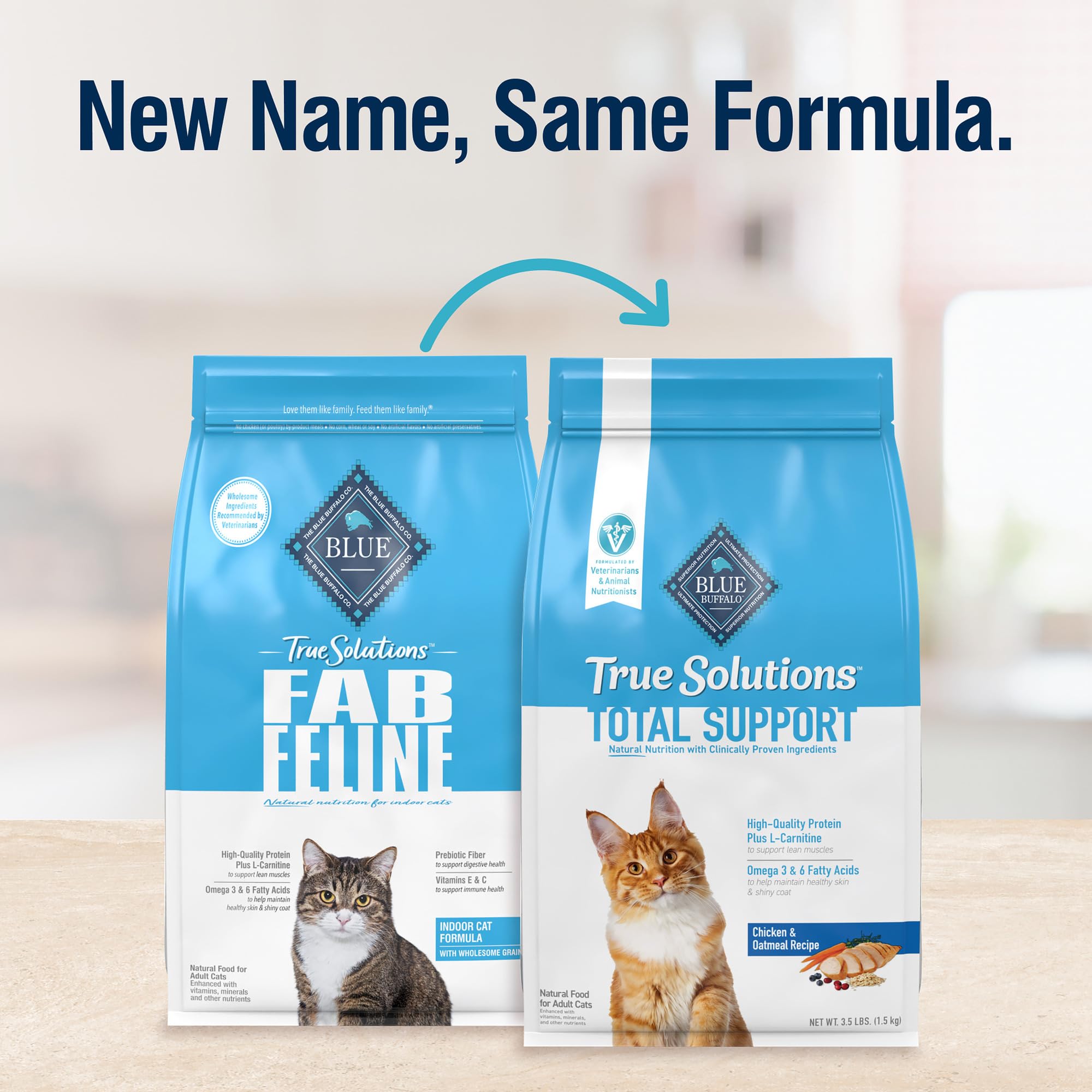 Blue Buffalo True Solutions Total Support Natural Dry Cat Food for Adult Cats, Chicken, 11-lb. Bag