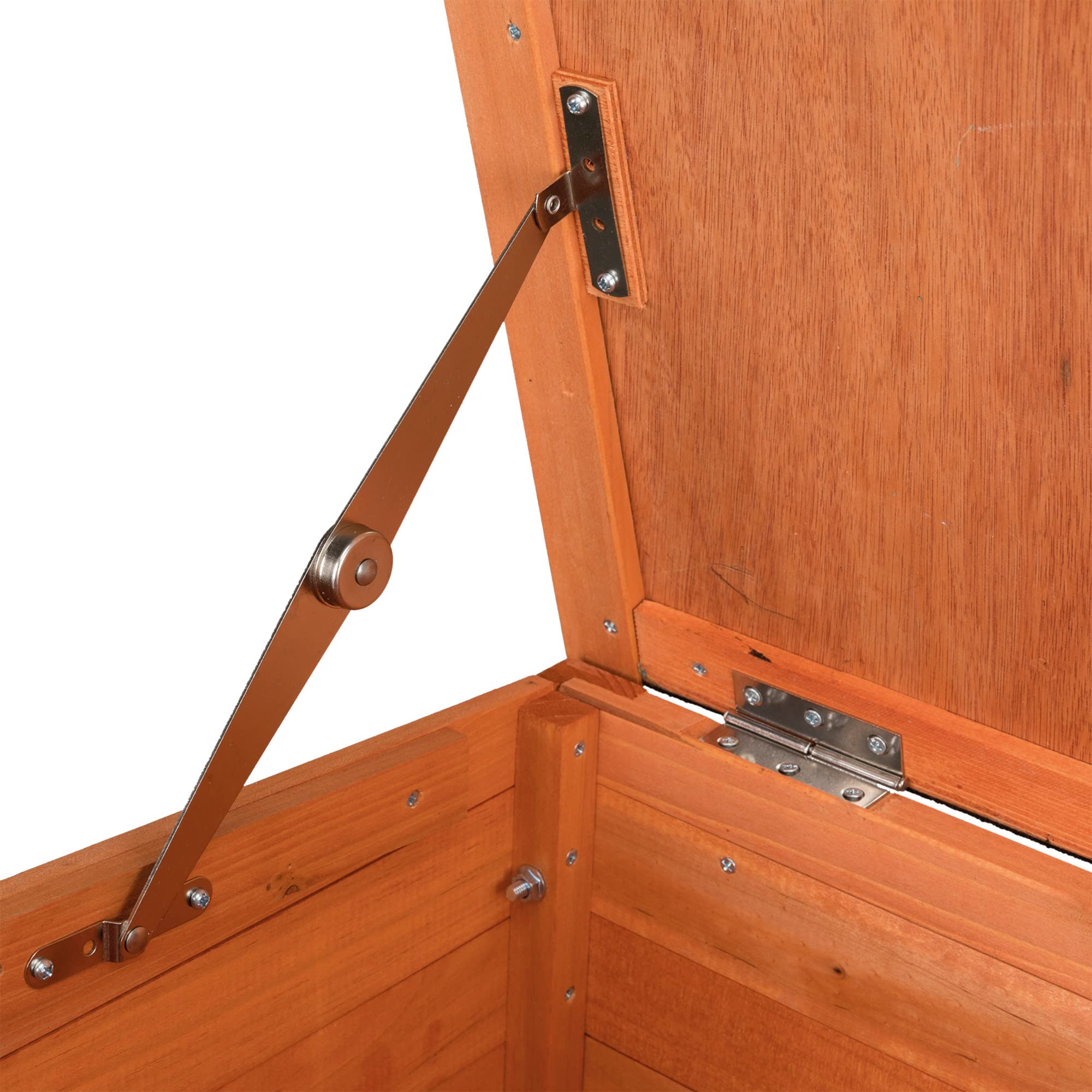 Trixie Small Pet House, Wooden Outdoor Shelter, Weatherproof Pet Home, Ideal For Cats, Rabbits, Bunnies, Guinea Pigs, Brown