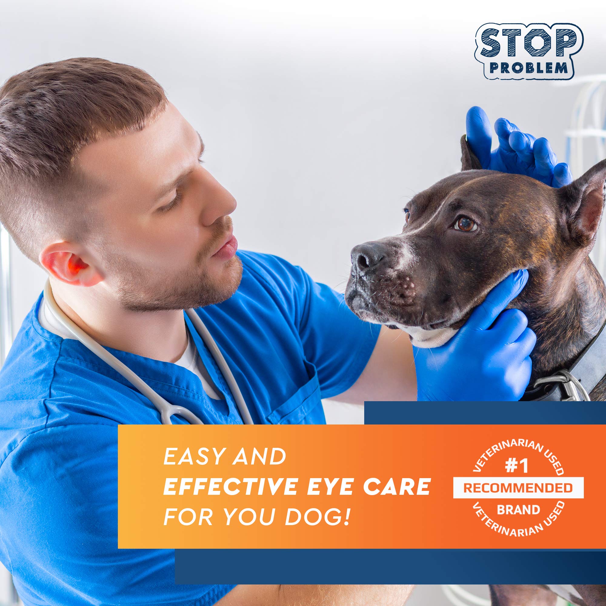 All Pets Eye Wash Drops for Relieve Pink Eye, Allergies Symptoms, Infections & Runny, Dry Eyes - Pain-Free Treatment Helps Preve