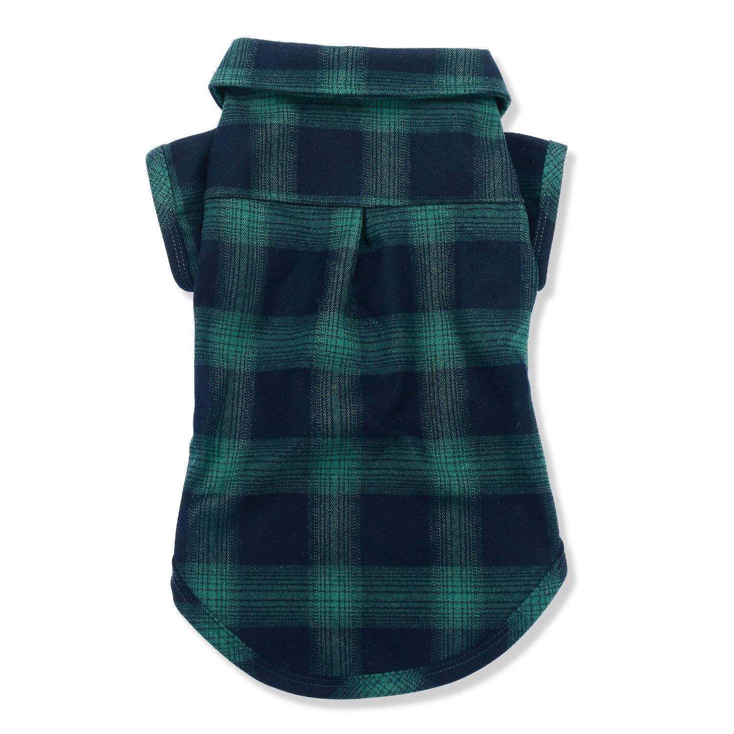 Koneseve Dog Shirt, Pet Plaid Clothes Shirt T-Shirt, Sweater Bottoming Shirt For Small Dog Cat Puppy Grid Adorable Wearing Stylish Cozy Halloween,Christmas Costumes {Green;L/Large}
