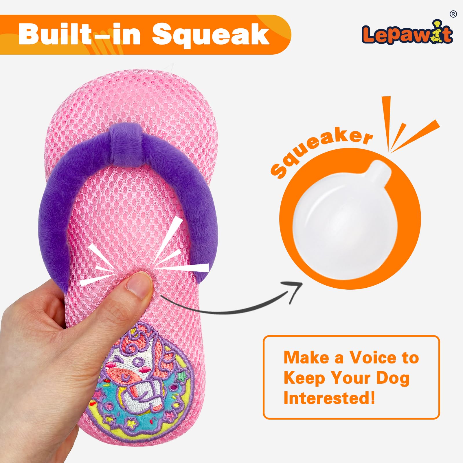 Lepawit Squeaky Dog Toys, Floating Dog Toys With Mesh For Cleaning Teeth, 3 Pack Interactive Dog Gifts For Small And Medium Dogs