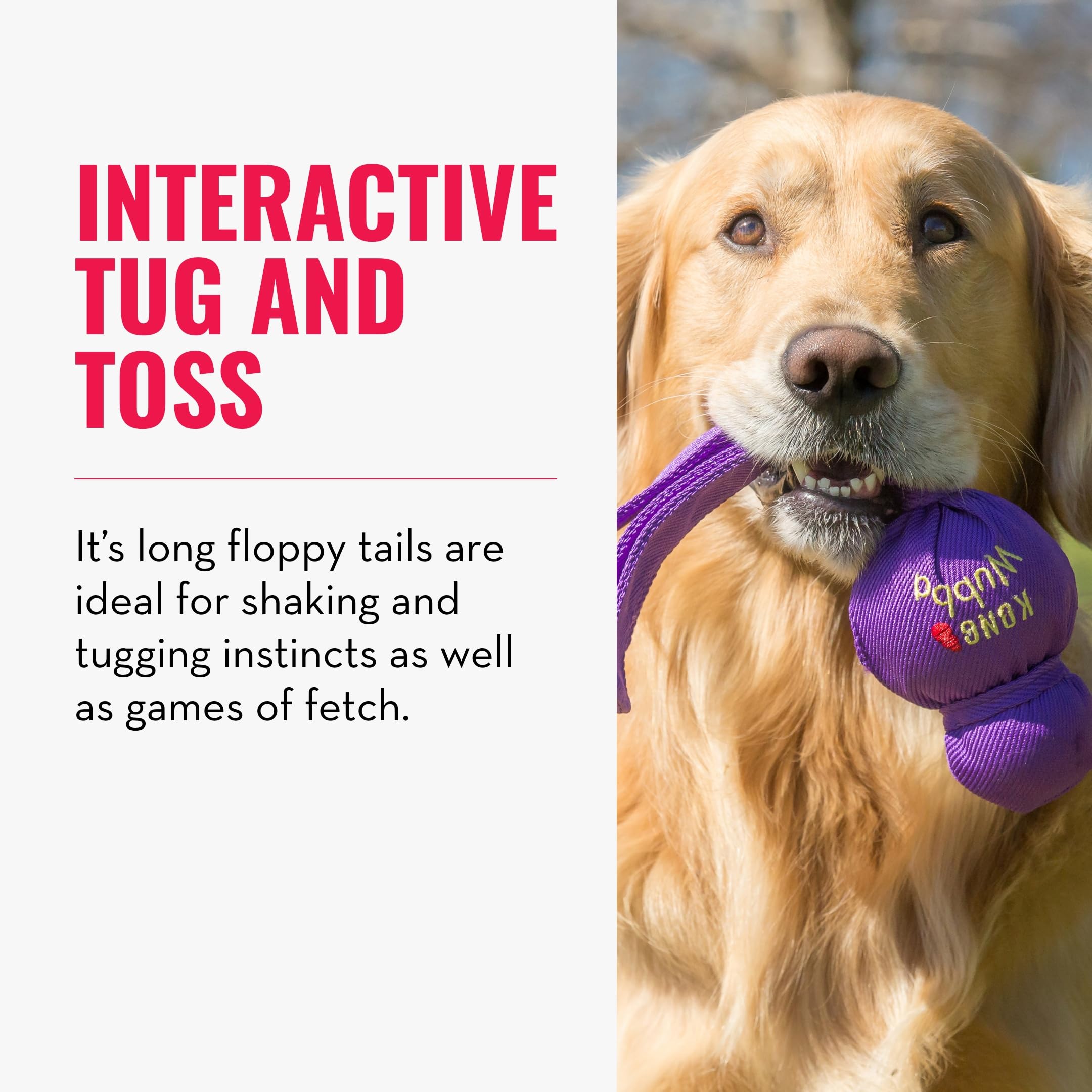 Kong Wubba - Dog Toy For Tug Of War & Fetch - Dog Supplies For Puppy & Dog Playtime - Outdoor & Indoor Dog Toy - For Xl Dogs