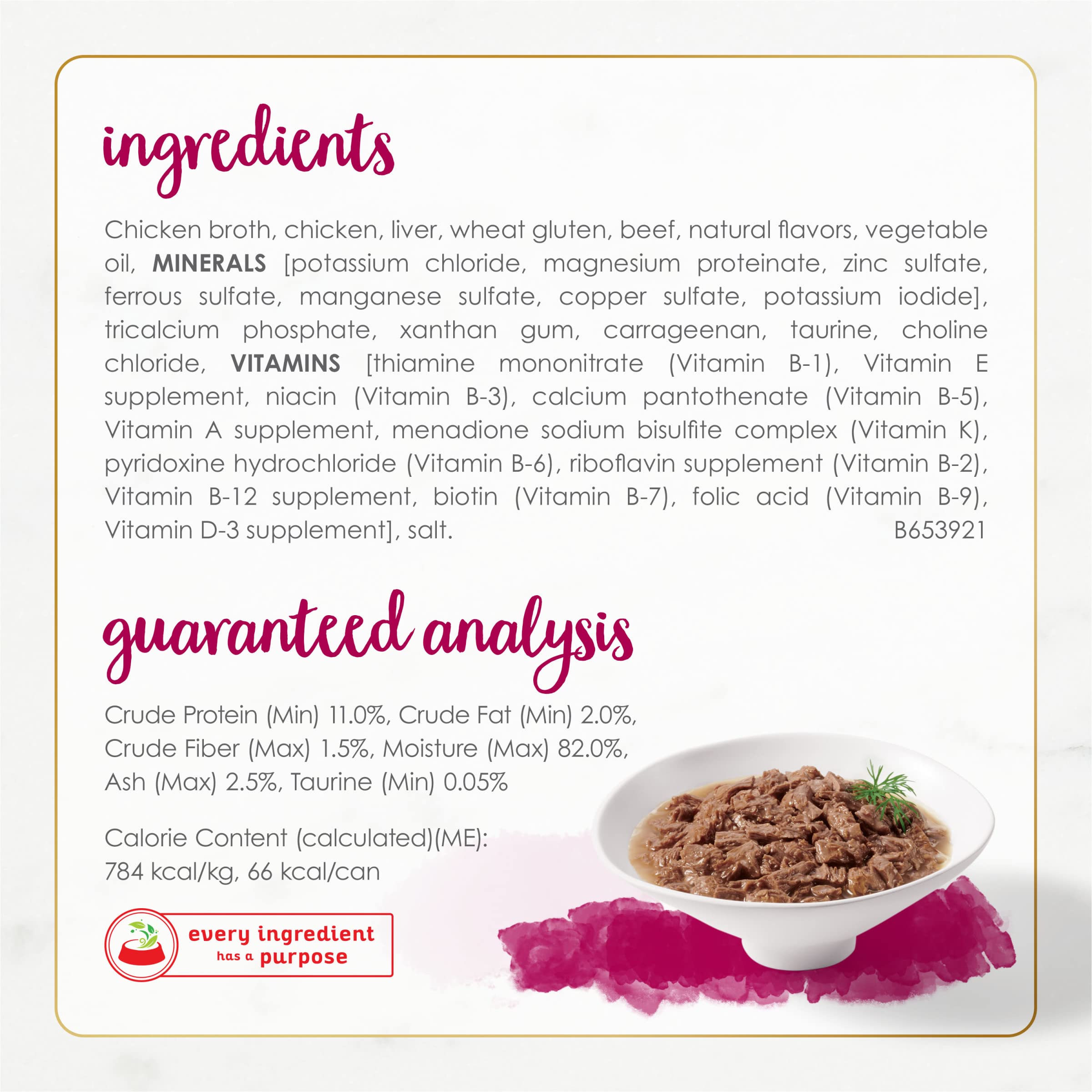 Purina Fancy Feast Wet Cat Food Natural Gourmet Naturals Natural White Meat Chicken and Beef Recipe in Wet Cat Food Gravy - (Pac