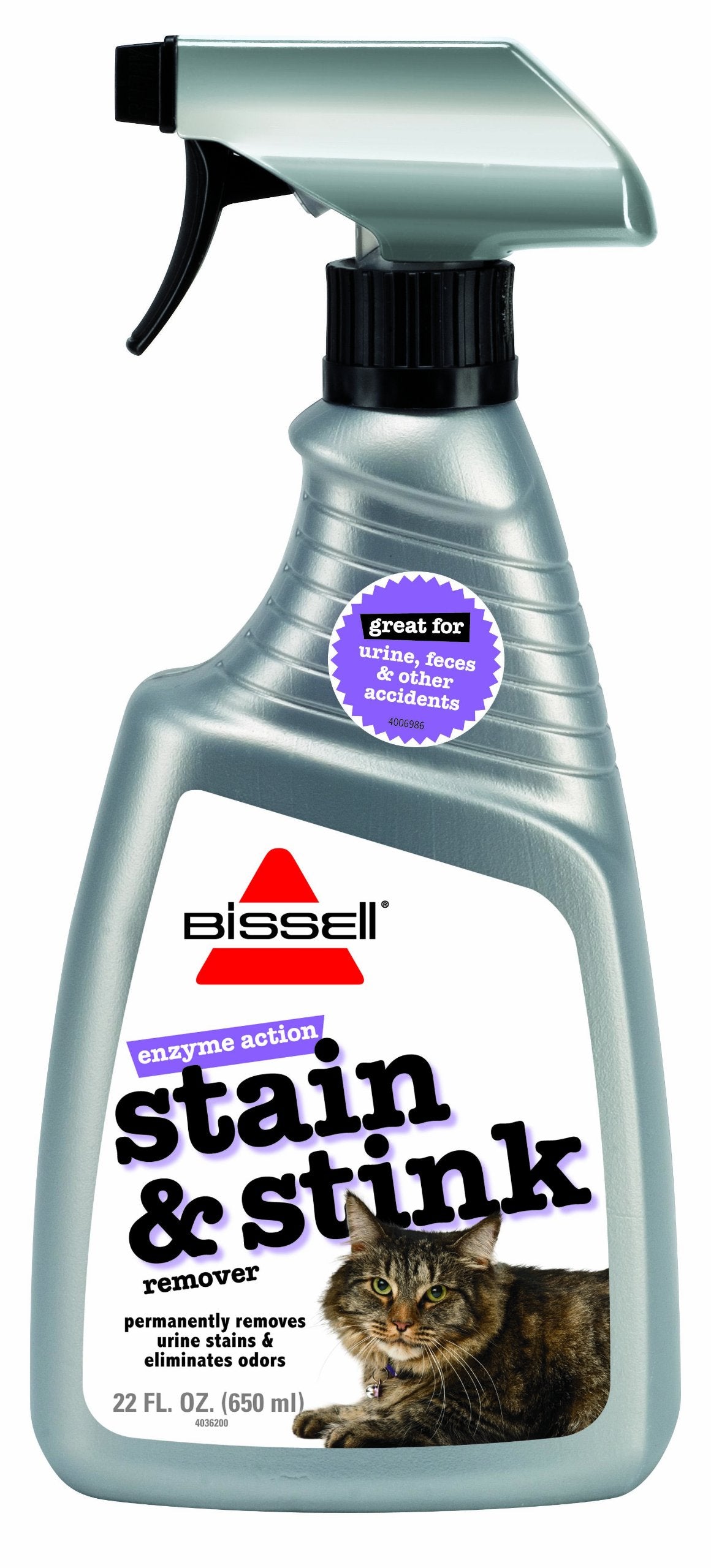 Bissell 60P3 Enzyme Action Cat Stain and Stink Remover, 22-Ounce