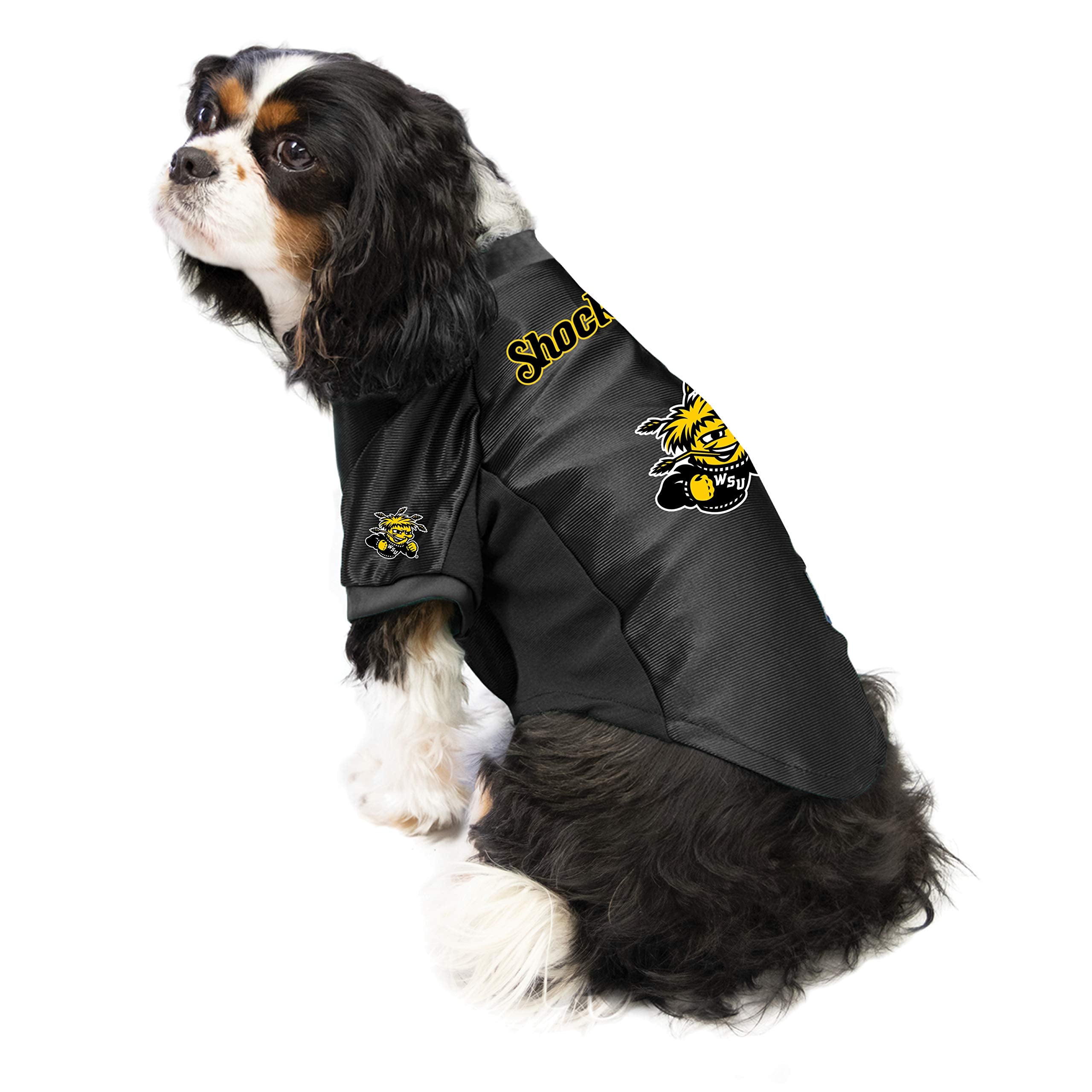 Littlearth NCAA Wichita State Shockers Stretch Pet Jersey, Team Color, Medium