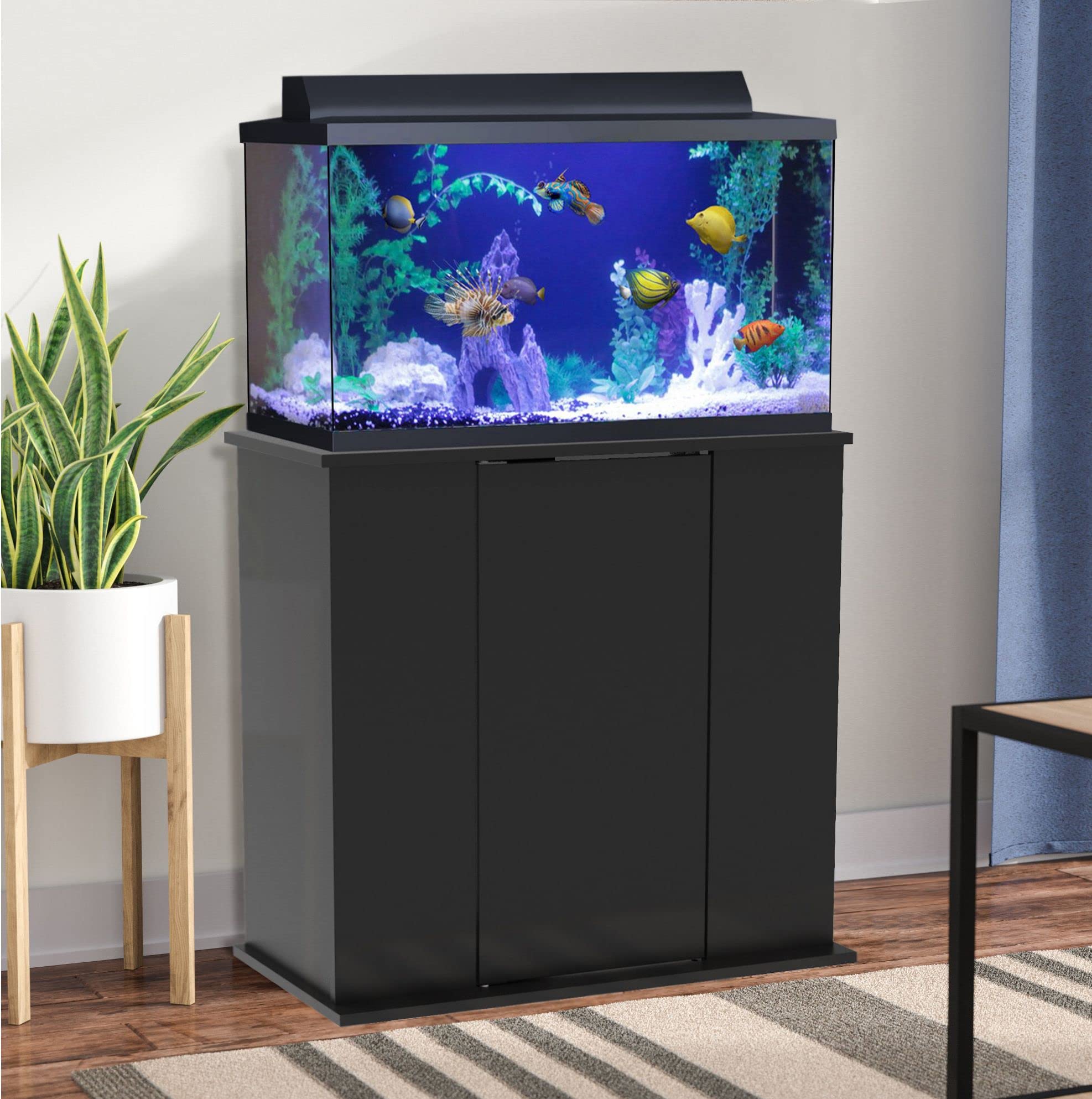 75/90 Gallon Black Upright Aquarium Stand