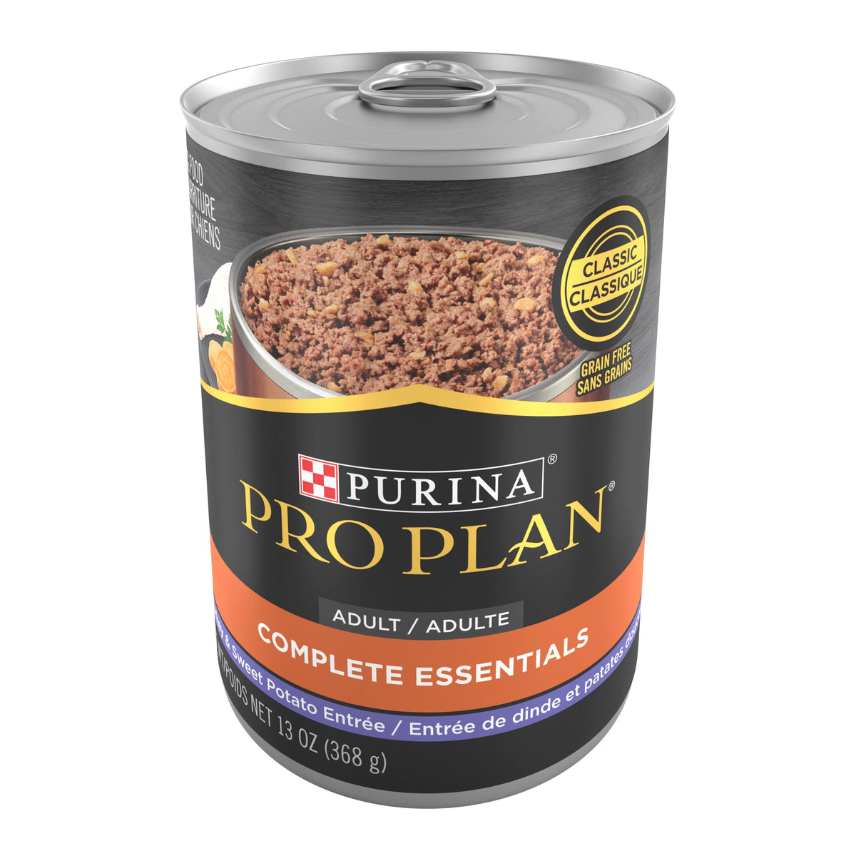 Purina Pro Plan Dog Food, Grain Free Wet Classic Turkey And Sweet Potato Entrée - (Pack Of 12) 13 Oz. Cans