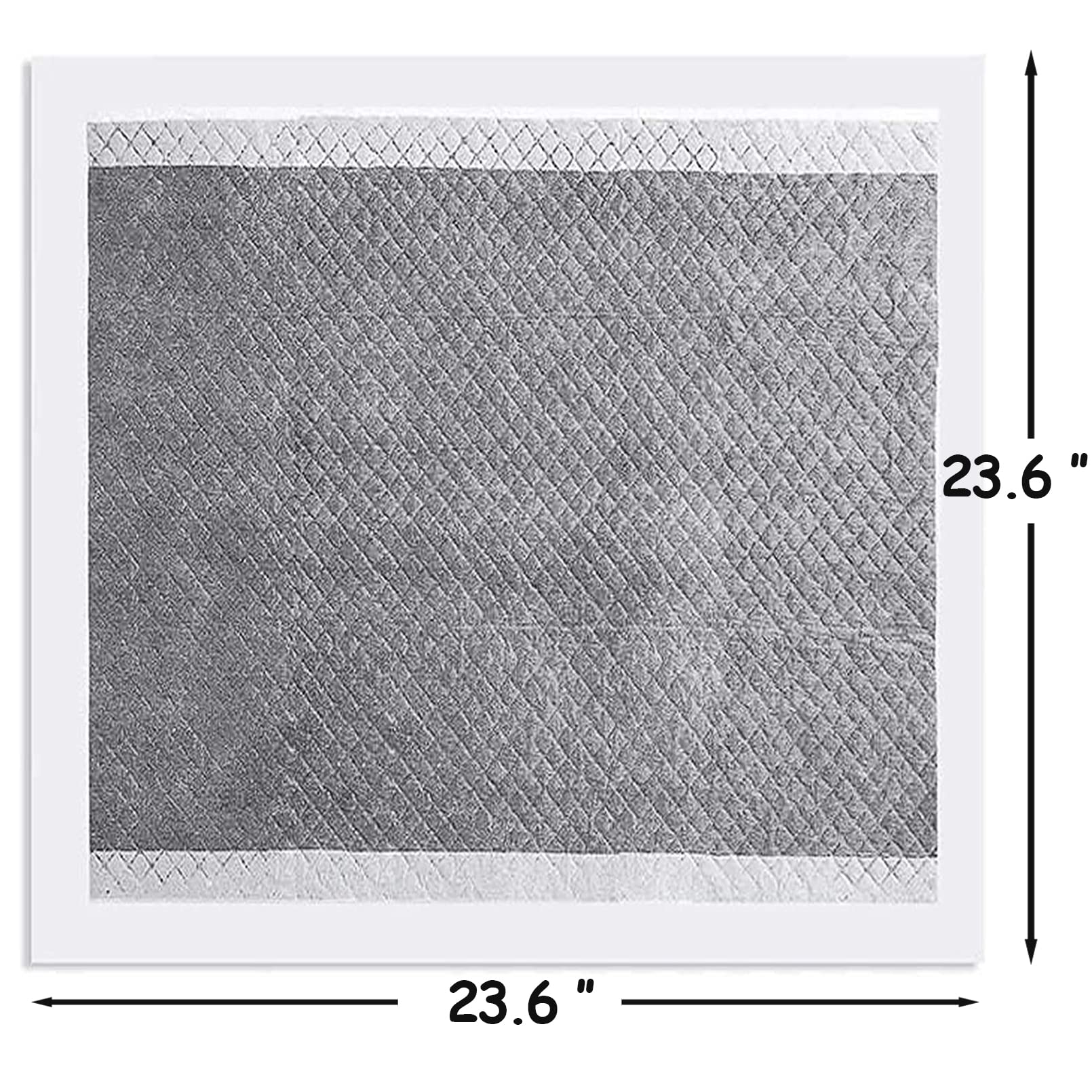 kathson Rabbit Pee Pads Disposable Cage Liners 40PCS All Absorb Black Carbon Odor Control Bunny Training Accessories with Quick-