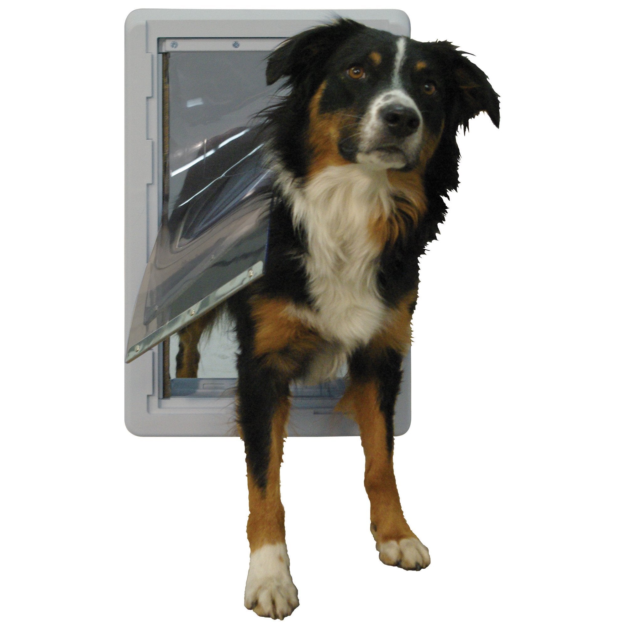 Ideal Pet Products Designer Series Ruff-Weather Pet Door With Telescoping Frame, Medium 7.25'' X 13'' Flap Size