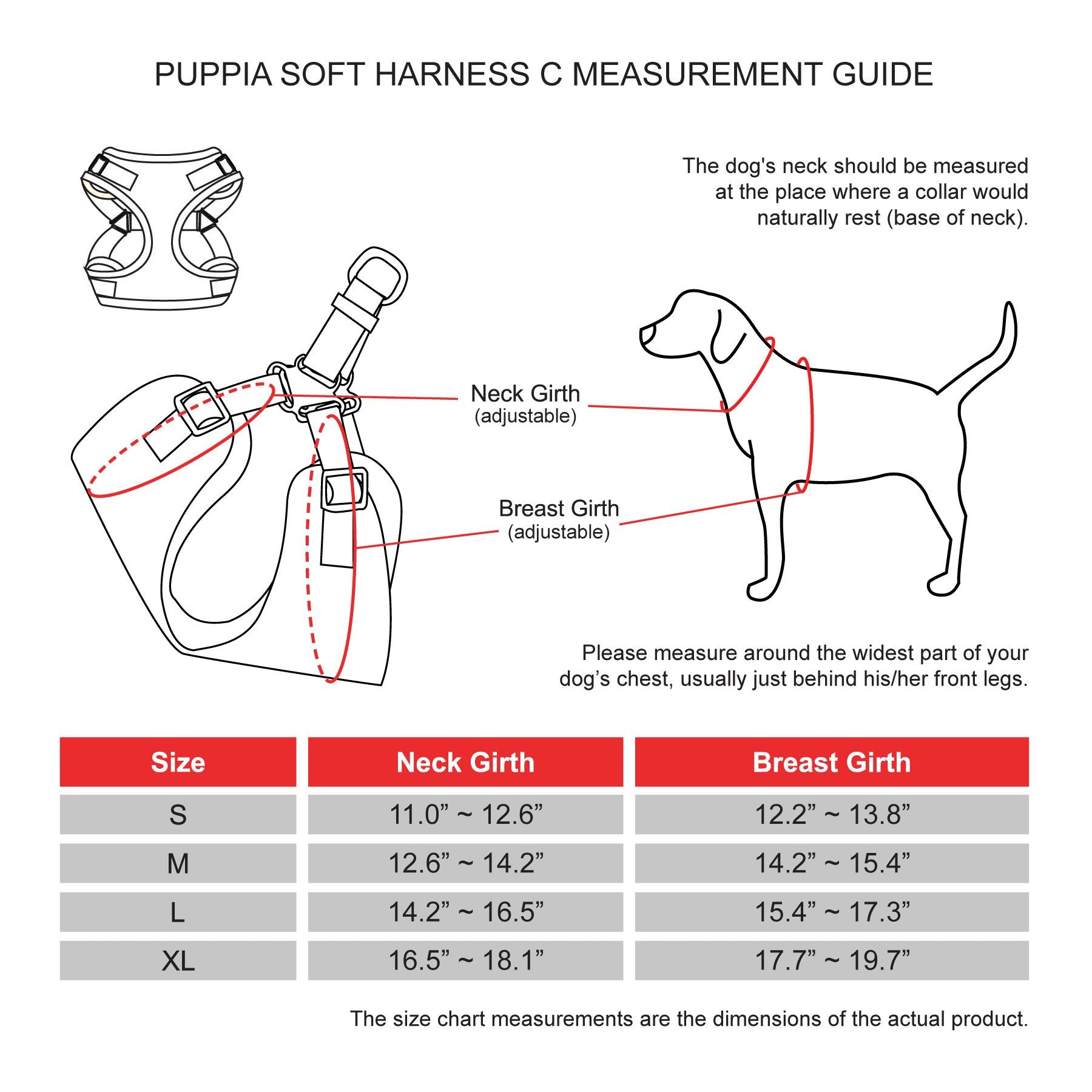 Puppia Para-Hc1533-Sb-Xl Sky Blue Soft Harness C Pet-Vest-Harnesses, X-Large