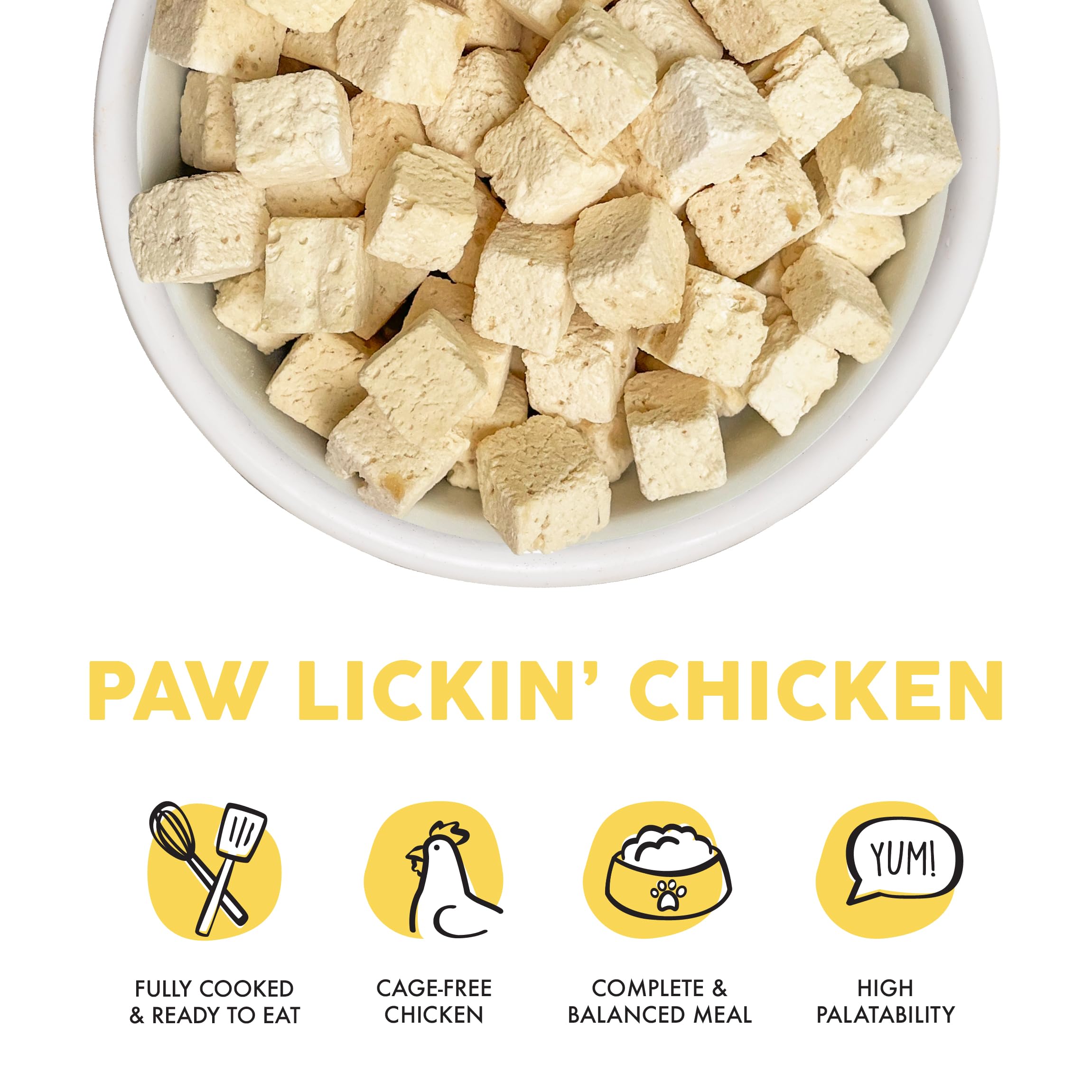 Weruva Cat Freeze Dried, Paw Lickin Chicken with Chicken Breast, 1oz Bag