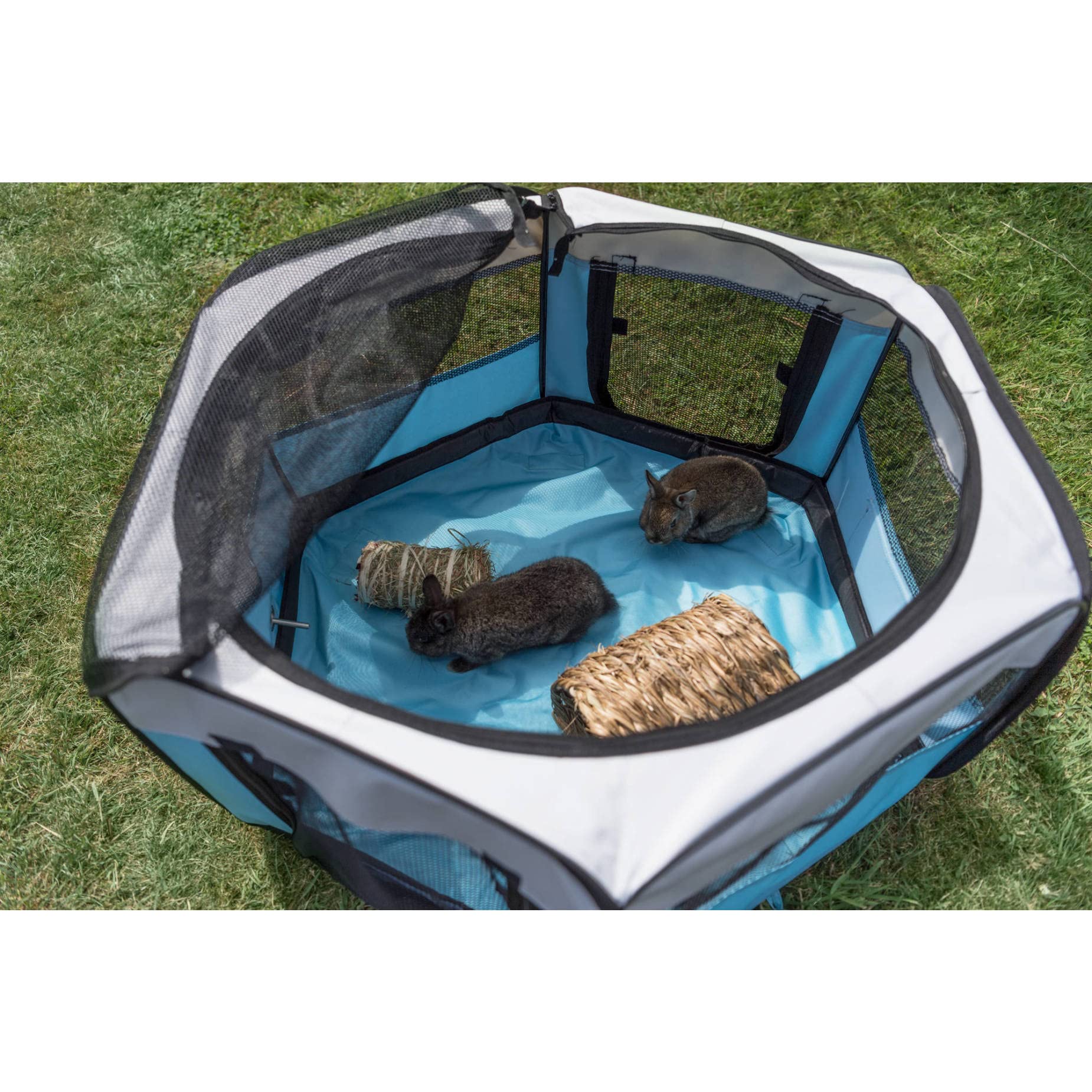 Trixie Soft Sided Mobile Playpen For Small Animals, Foldable And Portable, Ideal For Dogs, Rabbits, Cats, Large