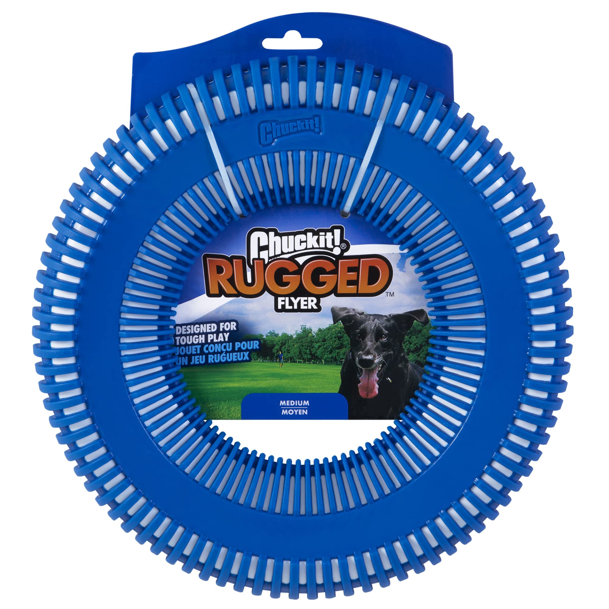 Chuckit! Rugged Flyer Dog Toy, Medium, Assorted Colors