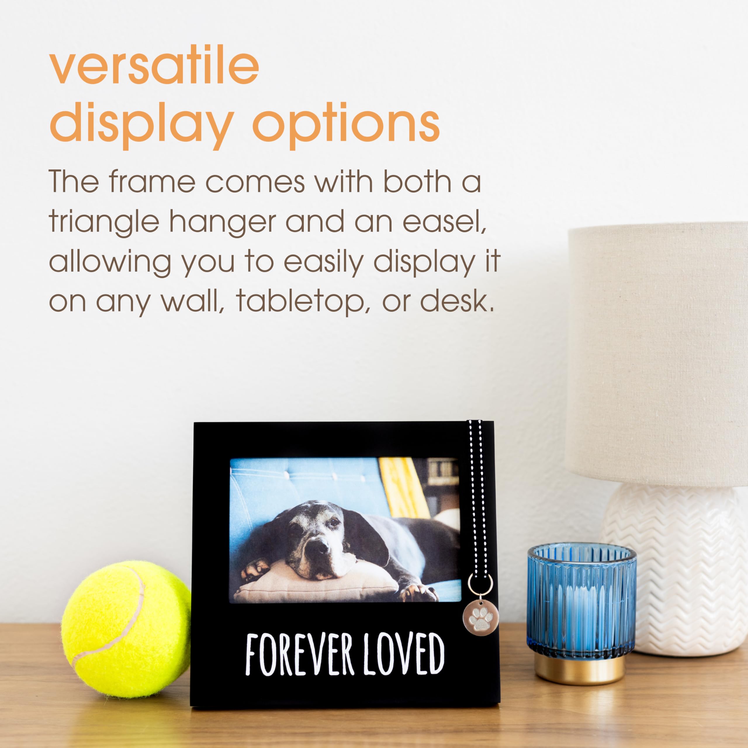 Pearhead Forever Loved Pet Keepsake Picture Frame, Photo Frame For Pet Owners And Dog Lovers, Ideal Memorial Gift For Loss Of Do