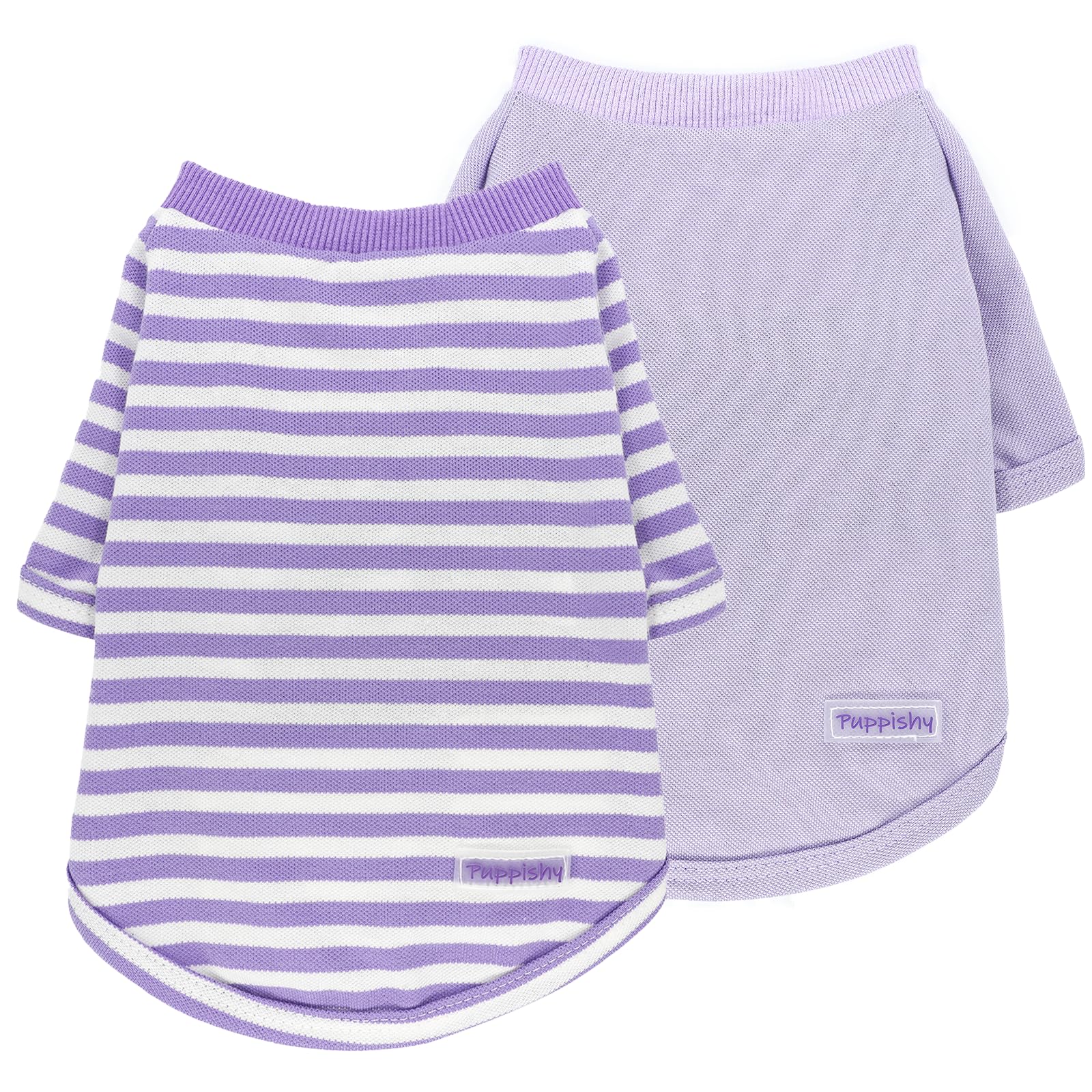 2 Pieces Small Dog Clothes Stripe Dog Clothes For Small Dogs Summer Dog Shirt Cute Soft Puppy Clothes Bresthable Chihuahua Cat C