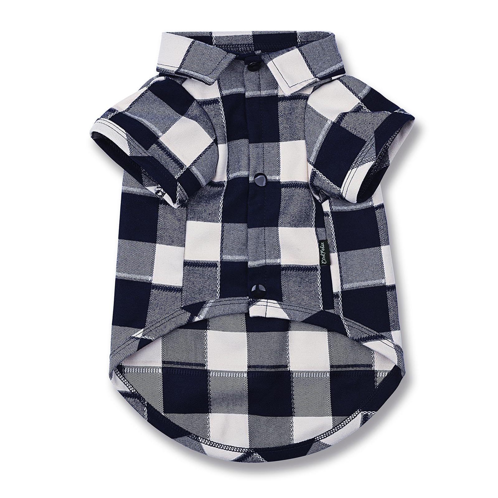 Ctilfelix Dog Shirt Plaid Puppy Clothes For Small Medium Large Dogs Cats Boy Girl Kitten Soft Pet T-Shirt Breathable Tee Outfit Adorable Grid Apparel Halloween Thanksgiving [Blue#1; M]