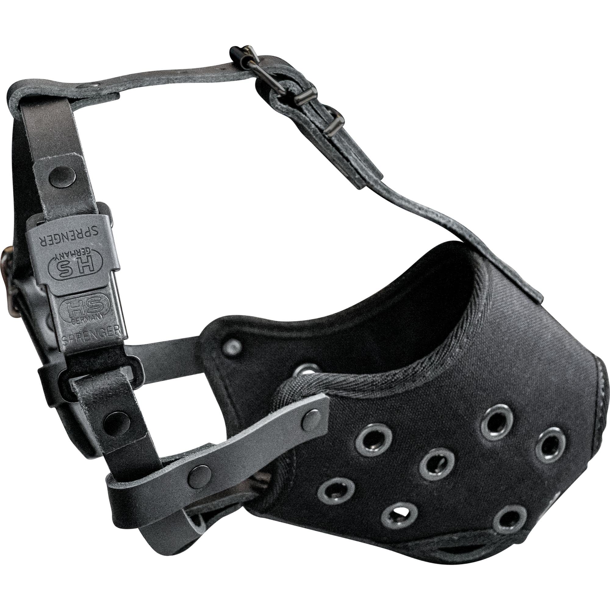 Sprenger Dog Muzzle For Large Dogs No Biting Barking Or Chewing Basket Muzzle With Adjustable Straps For Working Dogs - Black (7