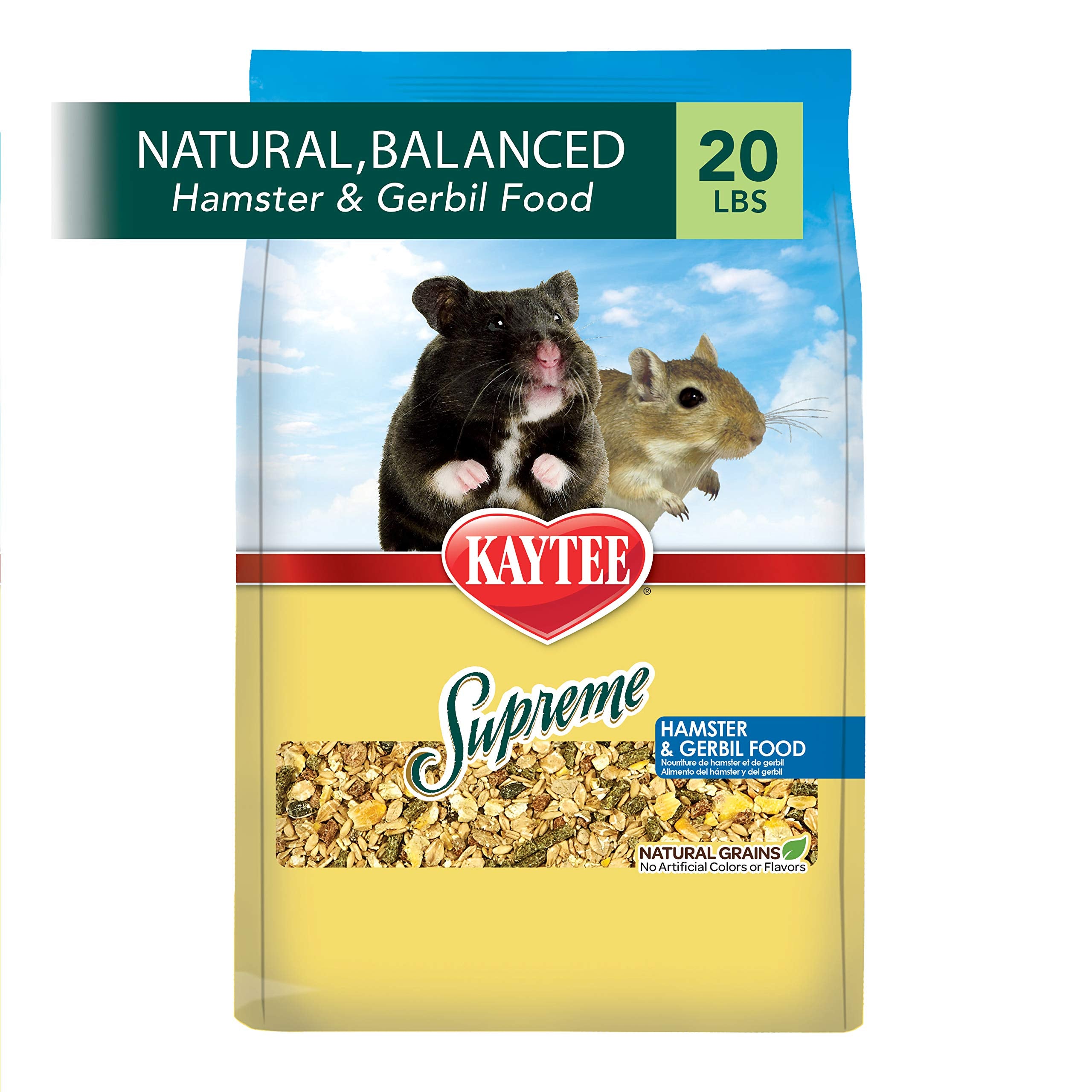 Kaytee Supreme Hamster And Gerbil Food, 20-Lb Bag