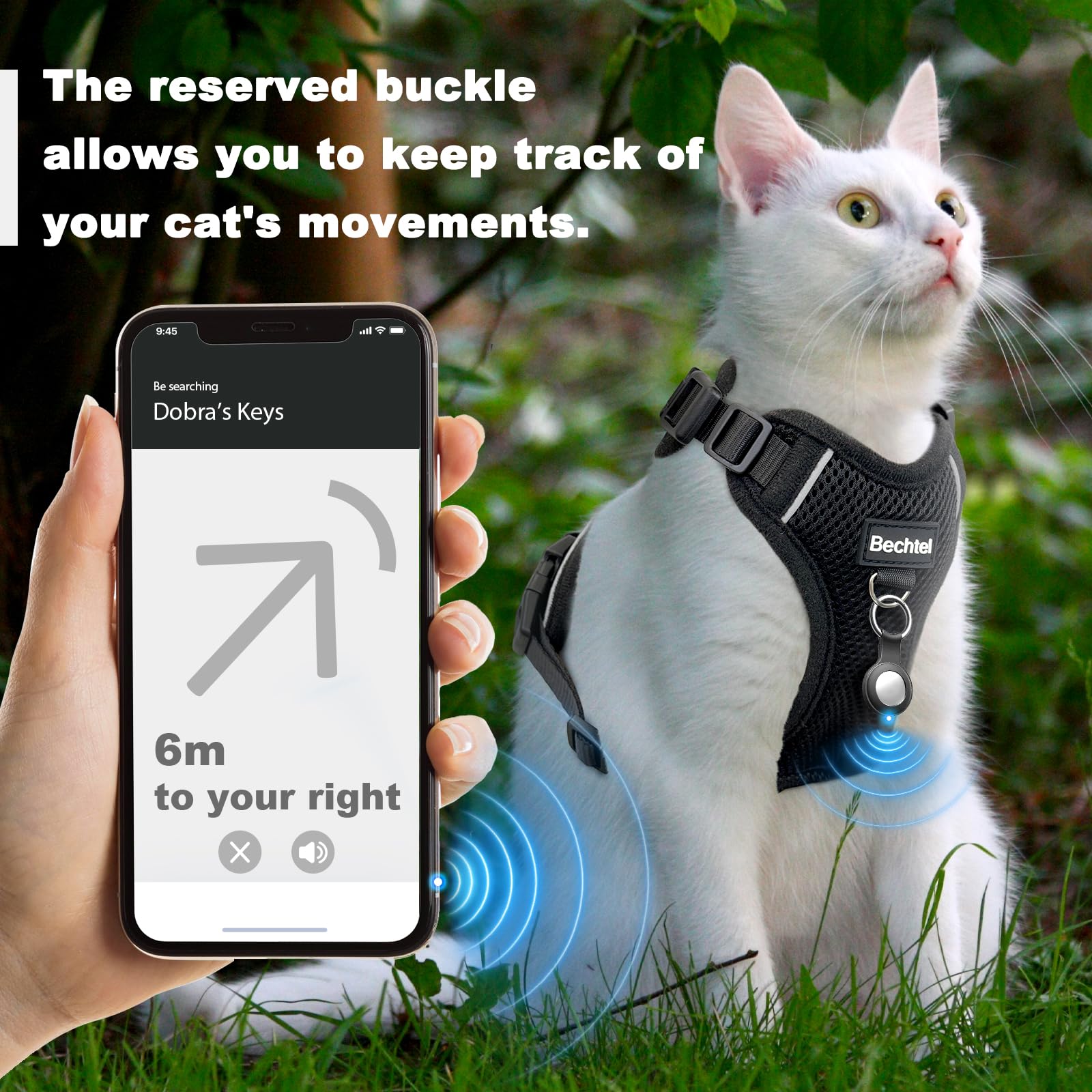 Cat Harness, Cat Harness And Leash For Walking, Adjusted In Four Directions And Breathable Cat Harness For Anti Escape That Can