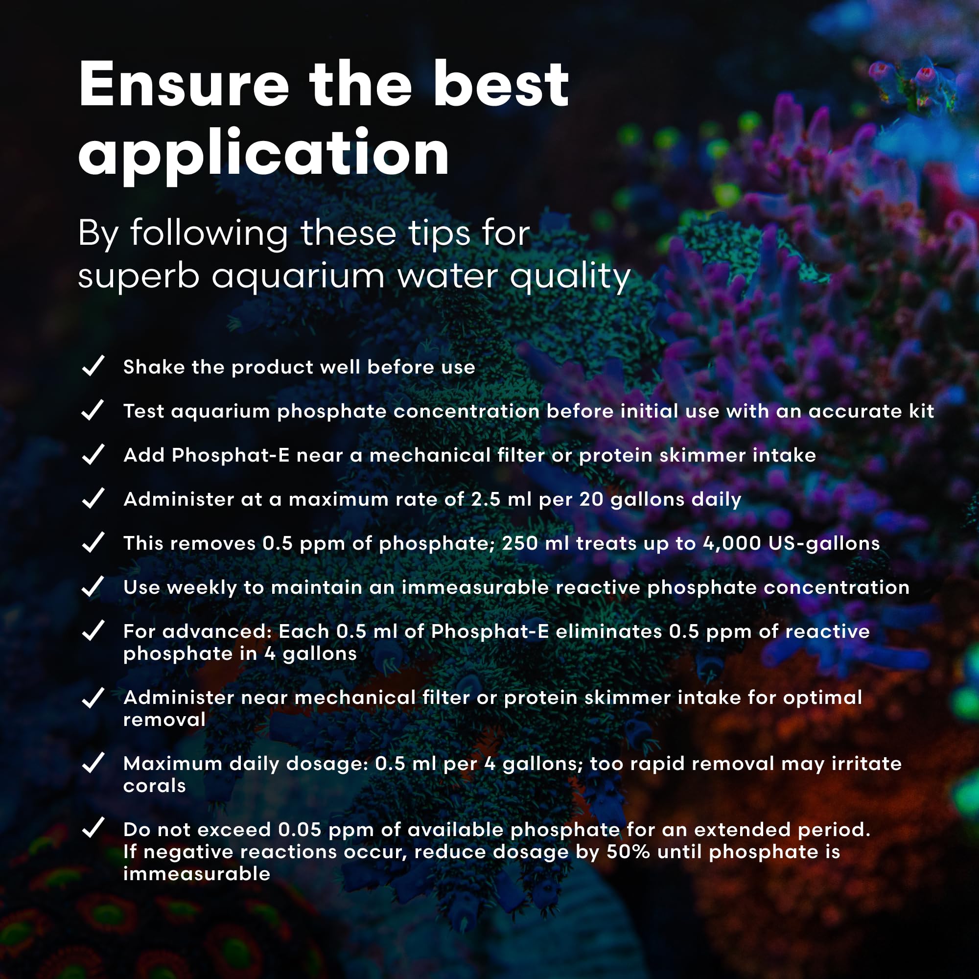 Brightwell Aquatics Phosphat-E Liquid Phosphate Remover for Marine Fish and Reef Aquariums - Aquarium Water Treatments, 135.25 f