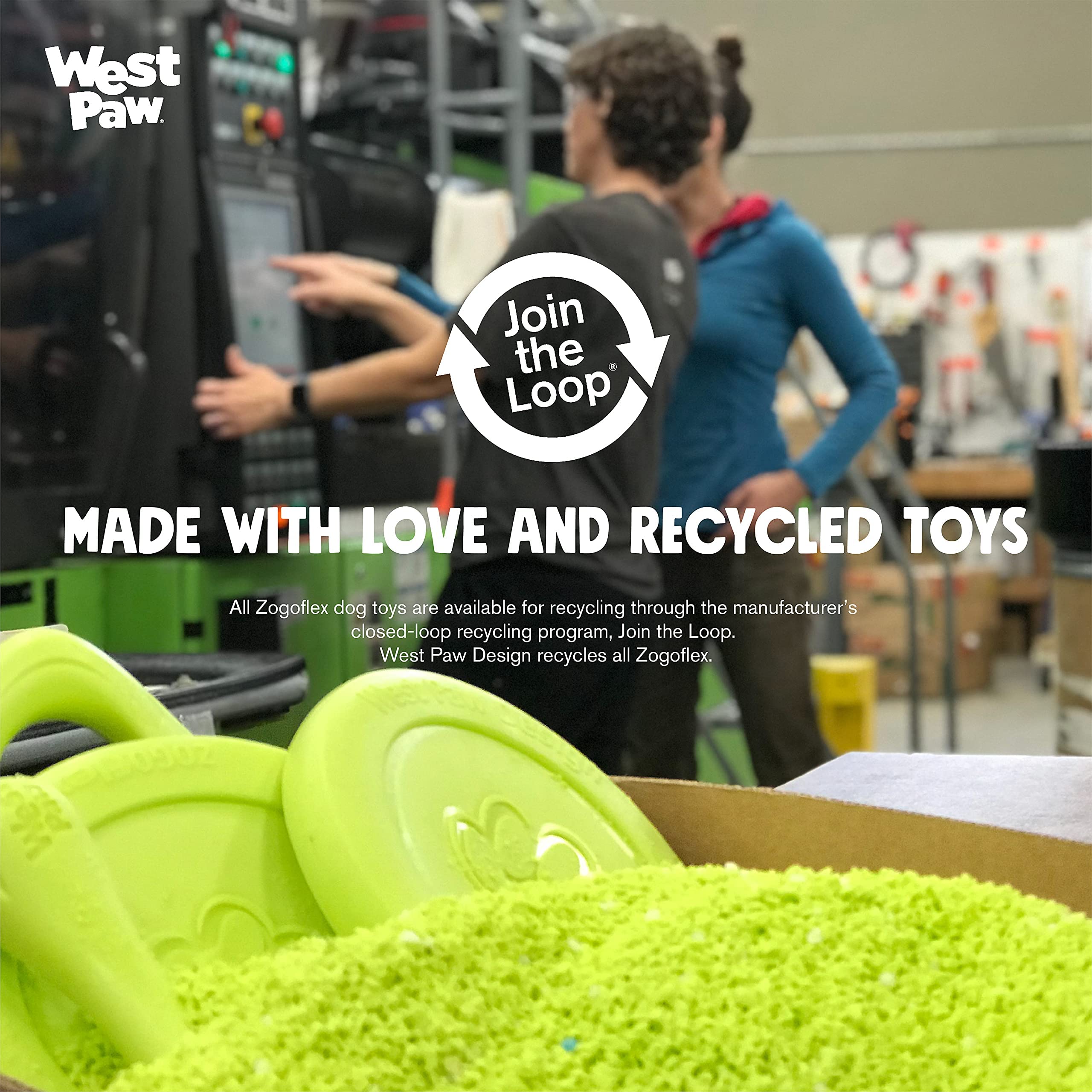 West Paw Zogoflex Zisc Dog Flying Disc, High Flying Aerodynamic Disc For Dogs Puppy - Lightweight, Floatable Disc For Fetch, Tug