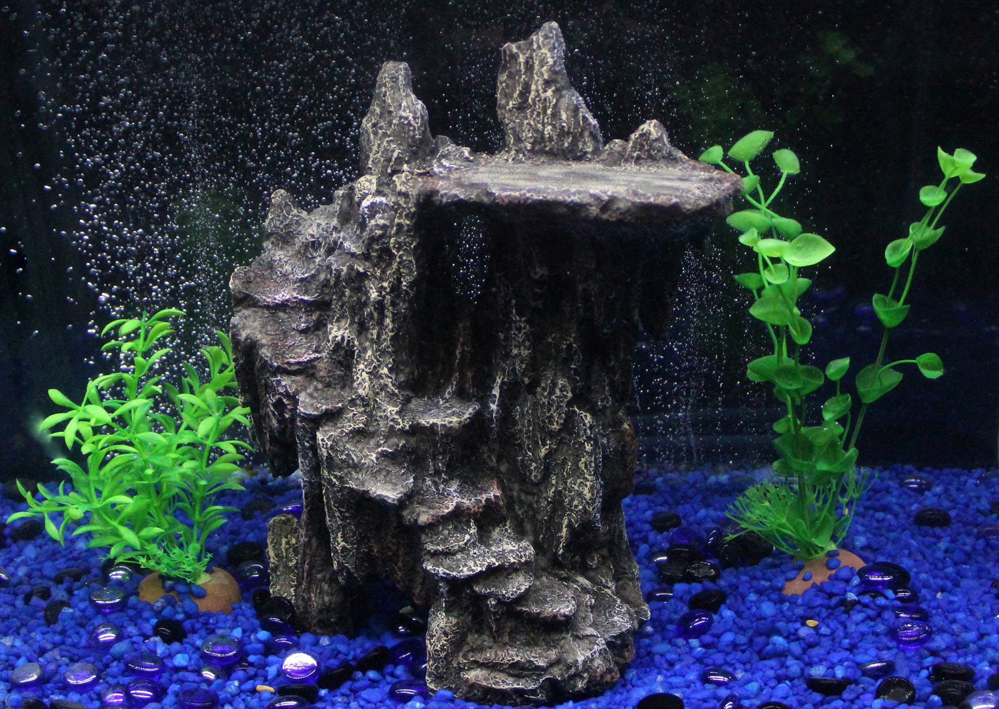 Penn-Plax Reptology Shale Step Ledge Cave Hideout - Aquarium & Terrarium Decoration - for Fish, Reptiles, Amphibians, and Small