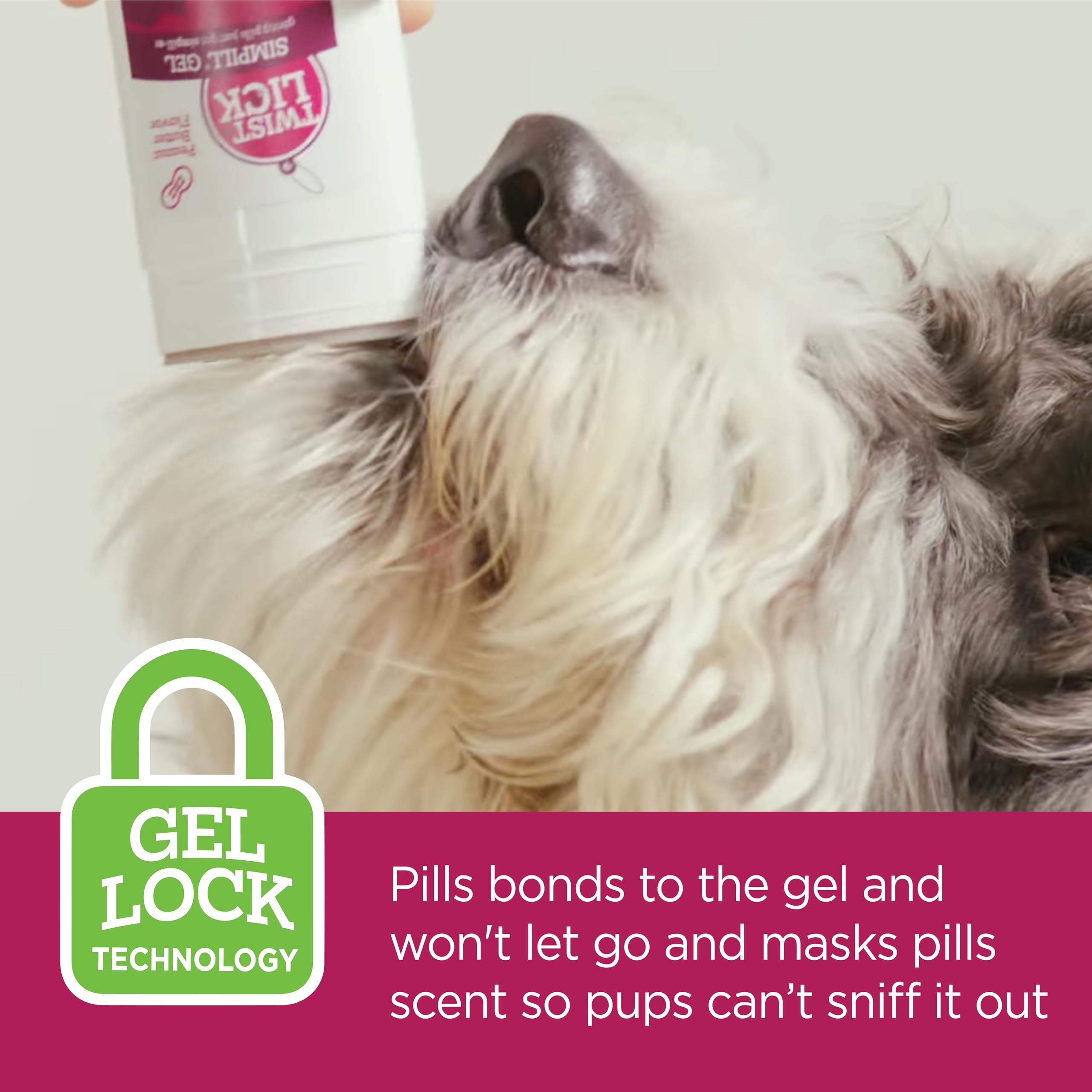 Vetality Twist + Lick SimPill Pill Hider Treat for Dogs, Beef Flavor (Up to 65 Treatments)