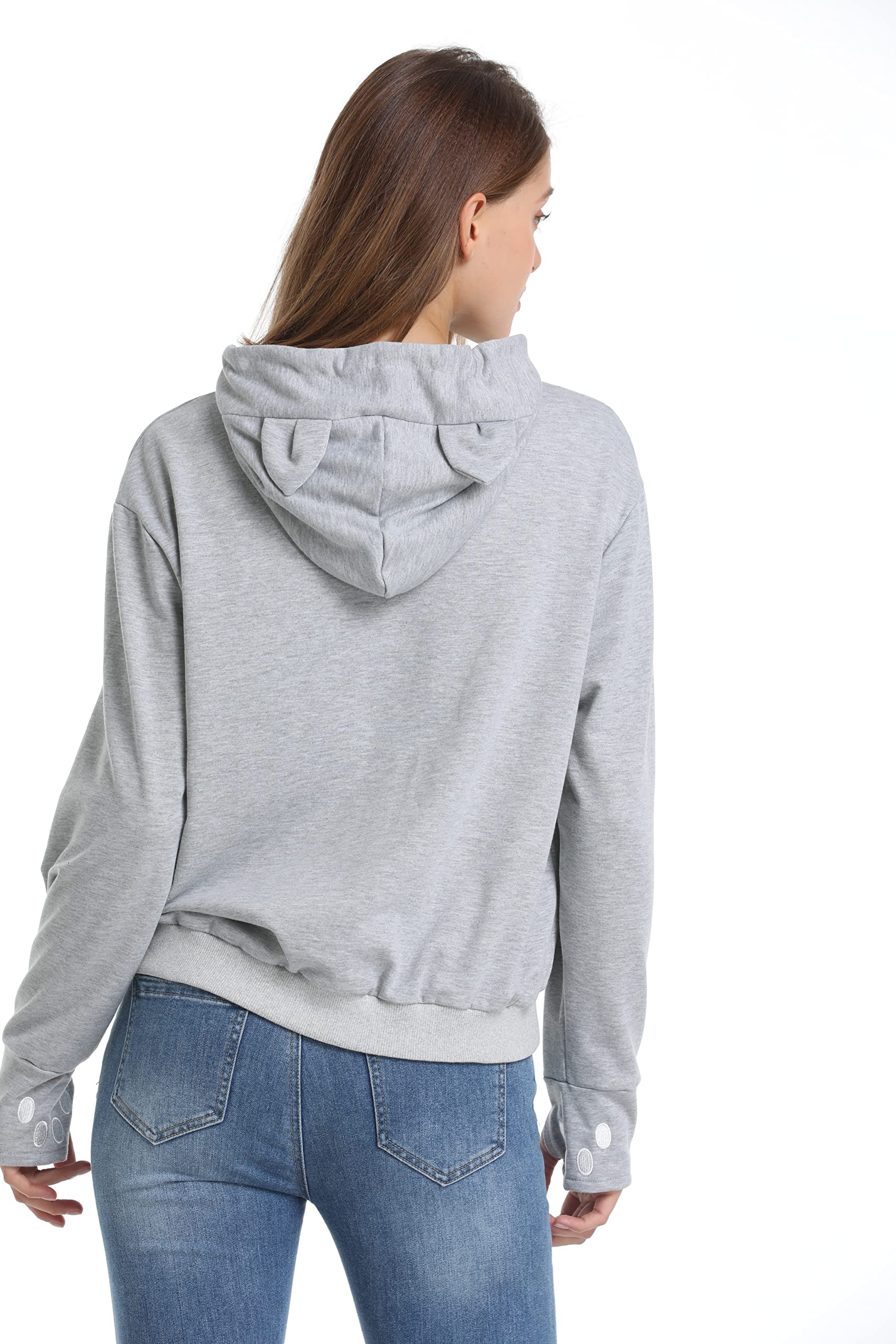 Kei Tomlison Unisex Big Pouch Hoodie Long Sleeve Pet Dog Holder Carrier Sweatshirt,Grey,Xx-Large