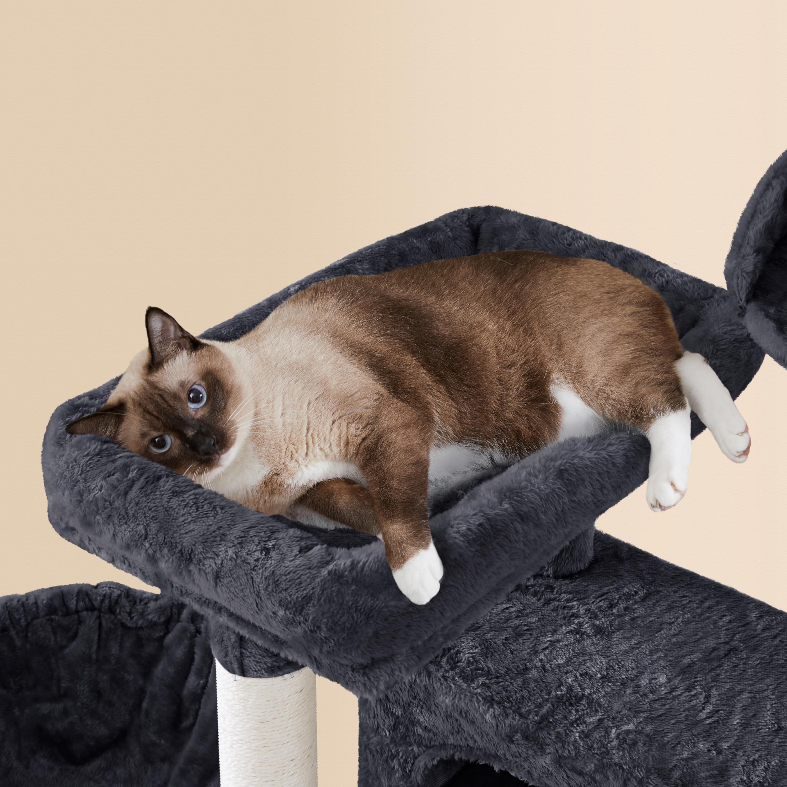 Yaheetech Multil-Level Cat Tree Cat House For Large Cats, 64.5In Cat Tower For Indoor Cats As Modern Activity Center With Scratc