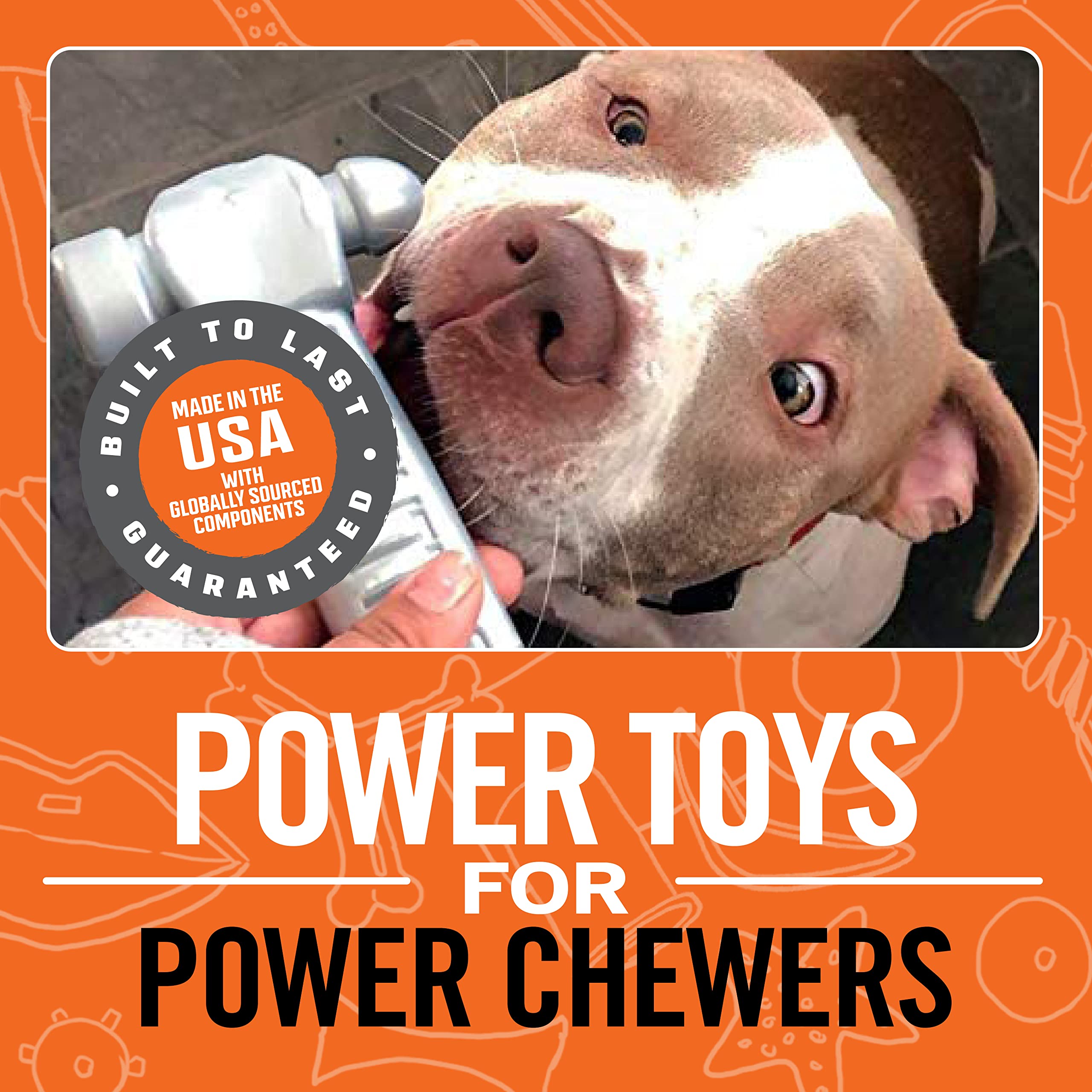 Bullymake - Hammer - Nylon Chew Toy - Made In Usa - For Aggressive Chewers