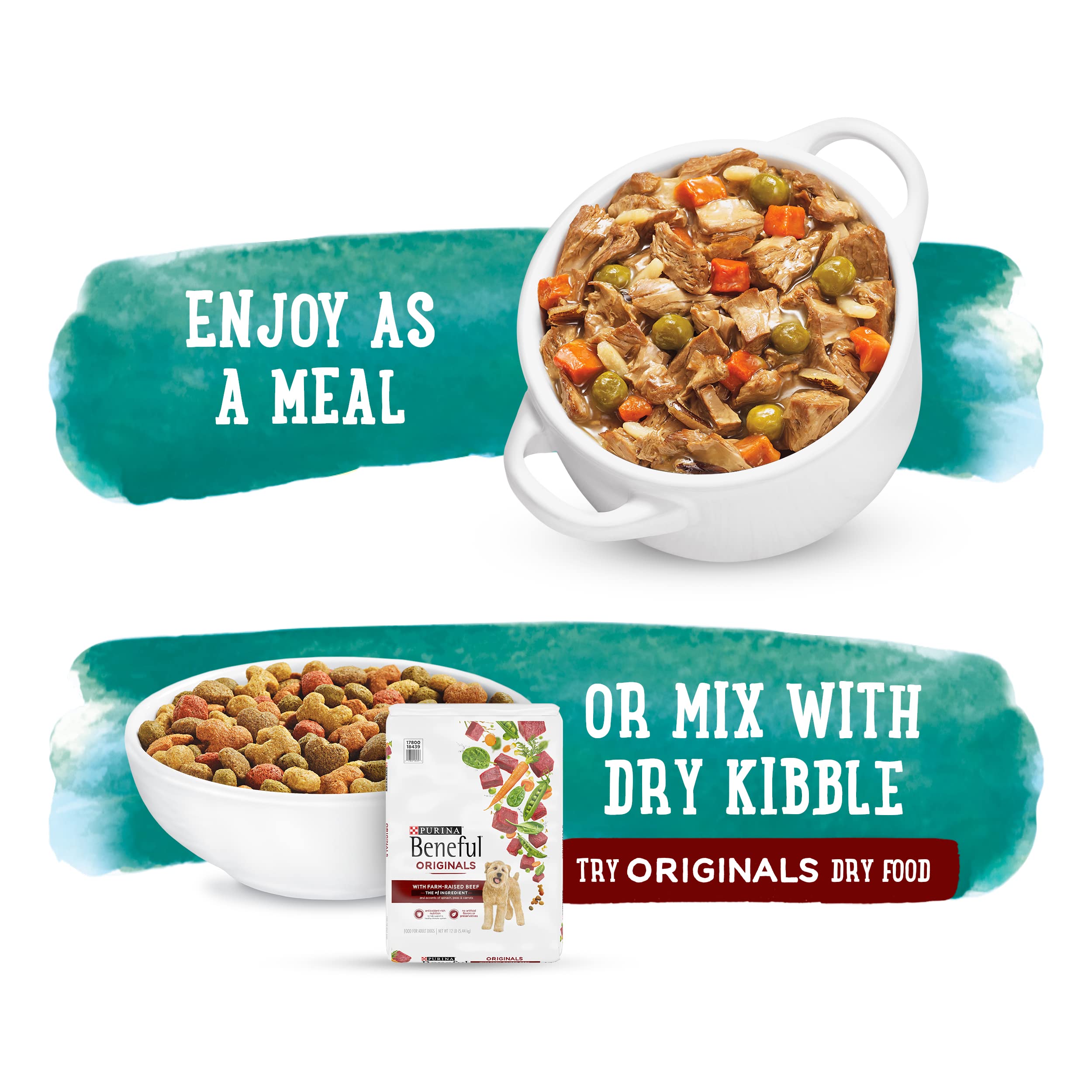 Purina Beneful Prepared Meals Lamb & Rice Stew - (8) 10 oz. Tubs
