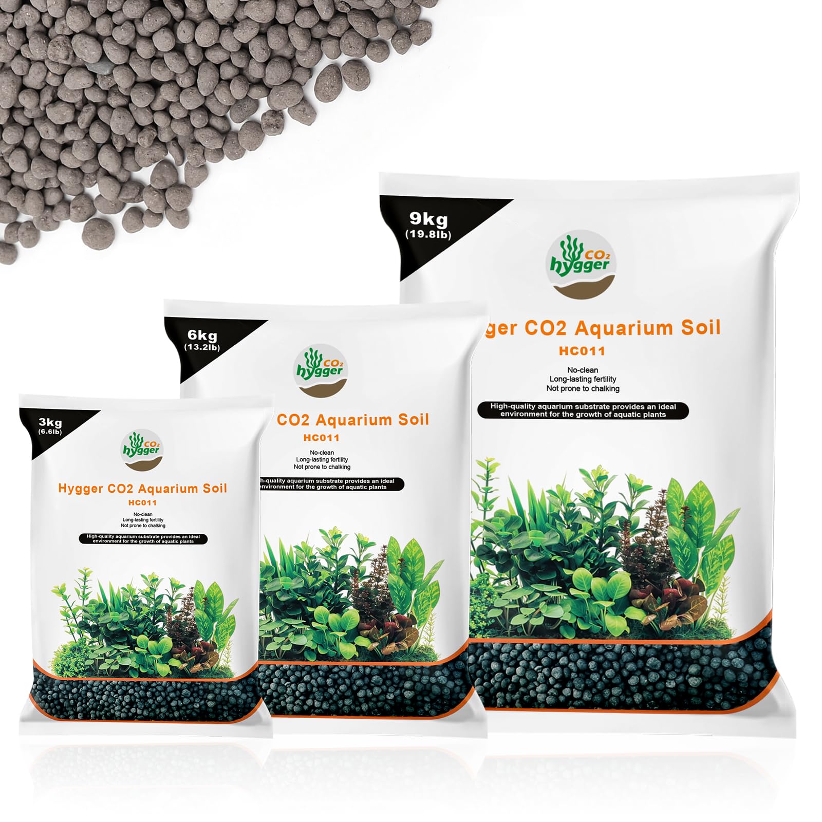 Hygger CO2 Shrimp Soil Water Grass Mud for Aquarium Fish Tank Aquascaping - Aquarium Substrate Soil for Shrimp Breeding and Plan
