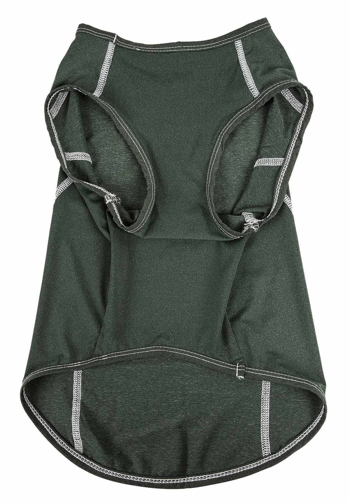 Pet Life ® Active 'Racerbark' Fitness and Yoga Dog T-Shirt Tank Top - Performance Pet T-Shirt with 4-Way-Stretch and Quick-Dry Technology - Summer Dog Clothes with added Reflective Safety