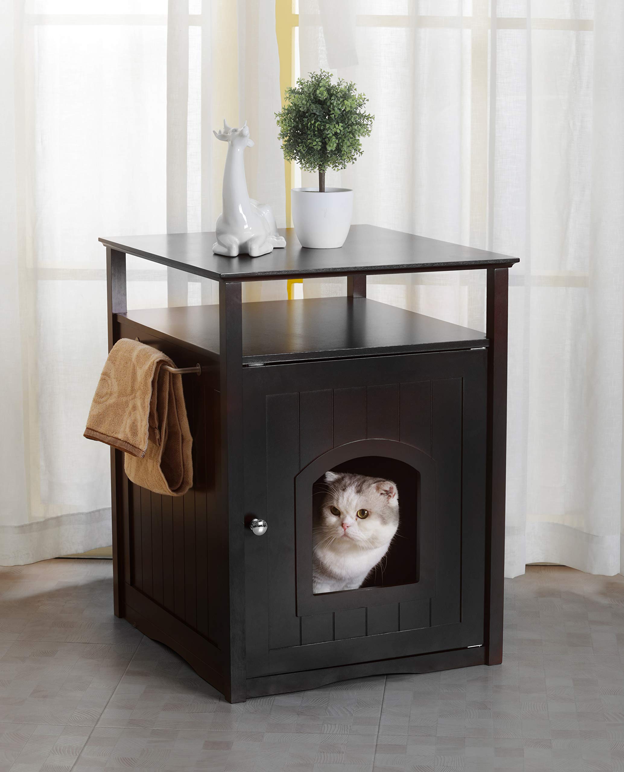 Merry Pet Cat Washroom/Night Stand Pet House ?Hidden Litter Box Furniture