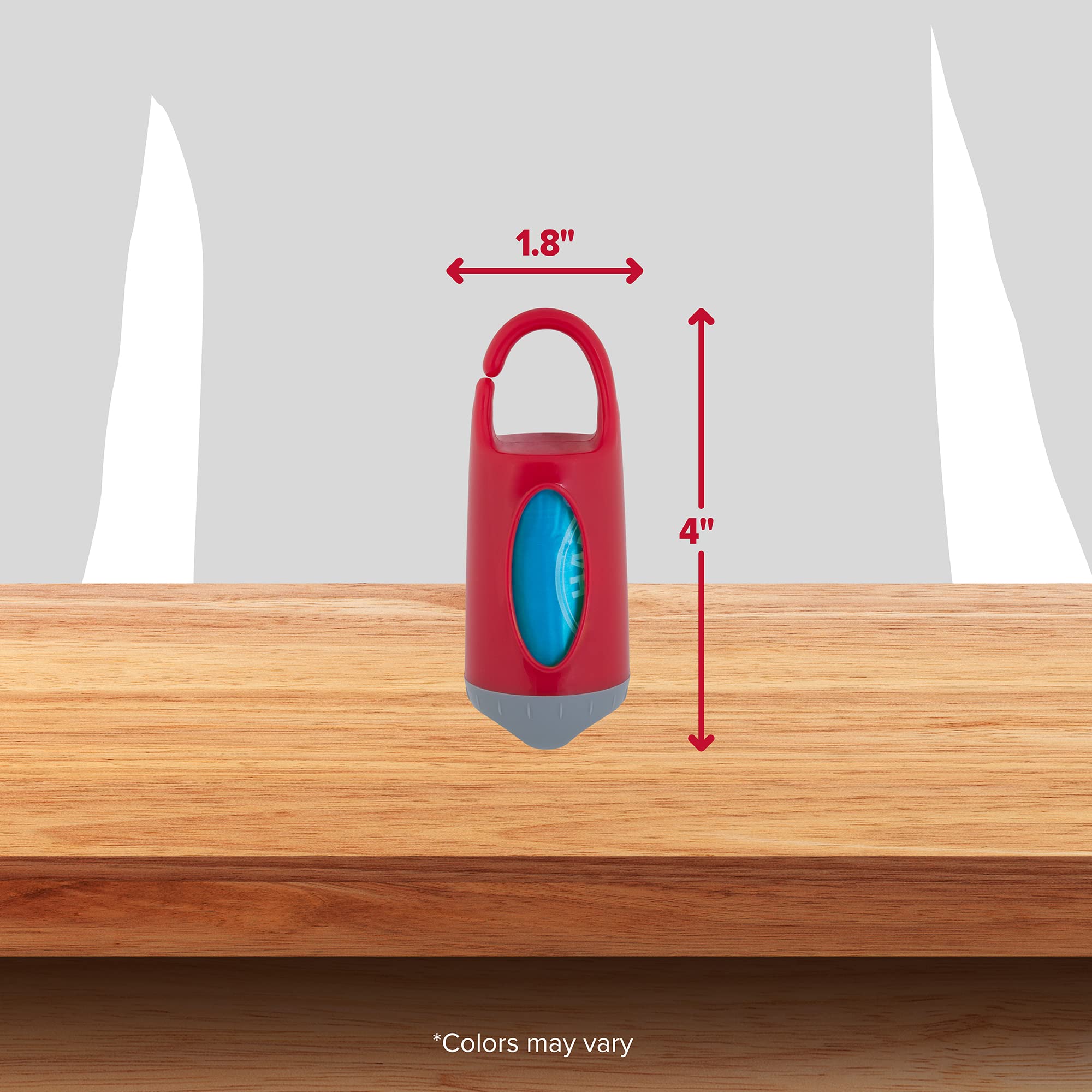 Arm & Hammer Dog Poop Bag Dispenser With 30 Count Dog Poop Bags With Activated Baking Soda, 9 X 14 Inches, Black