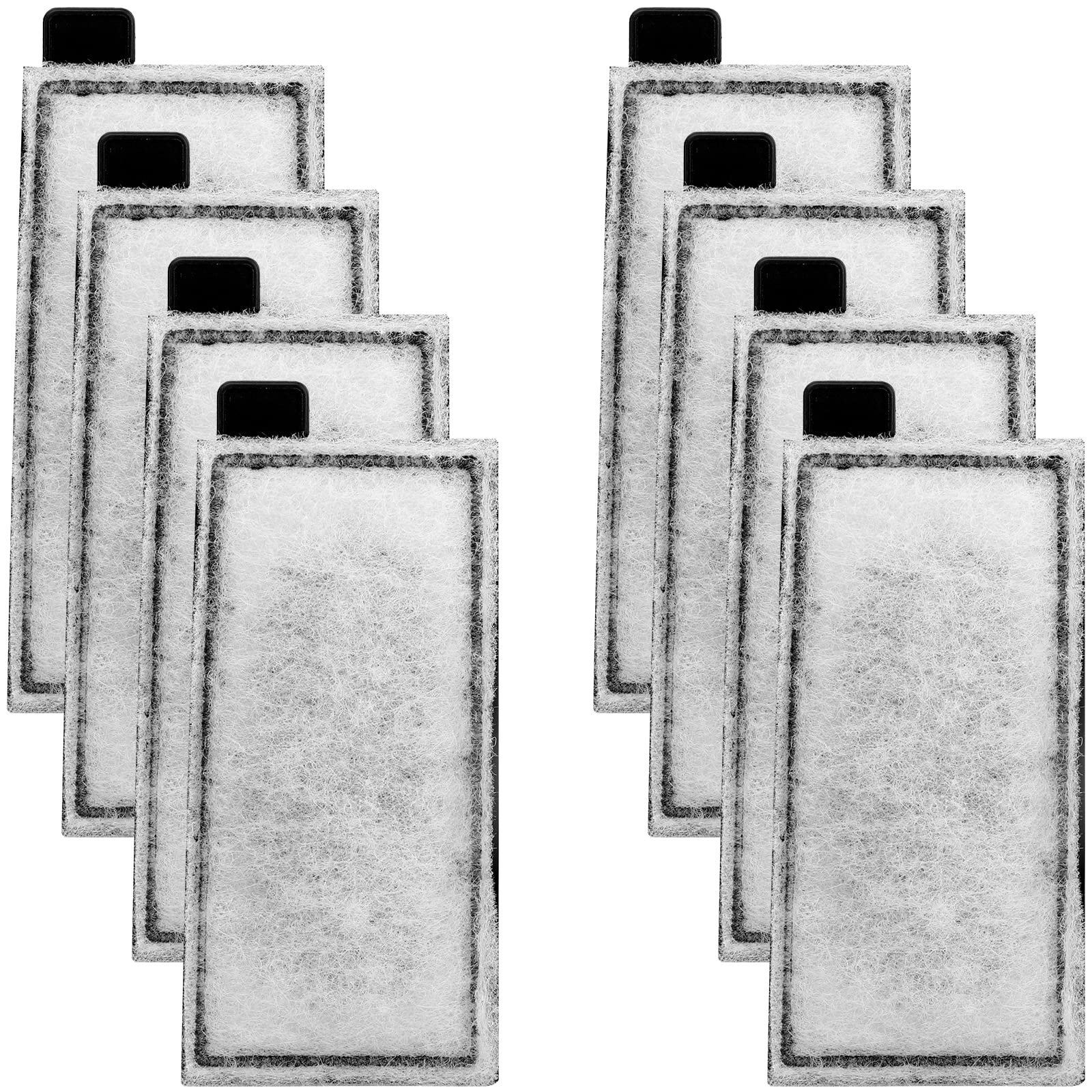 Aqqa 8 Pack Aquarium Filter Cartridge Replacement Fish Tank Filter Cartridge Aquarium Internal Filter (Small)