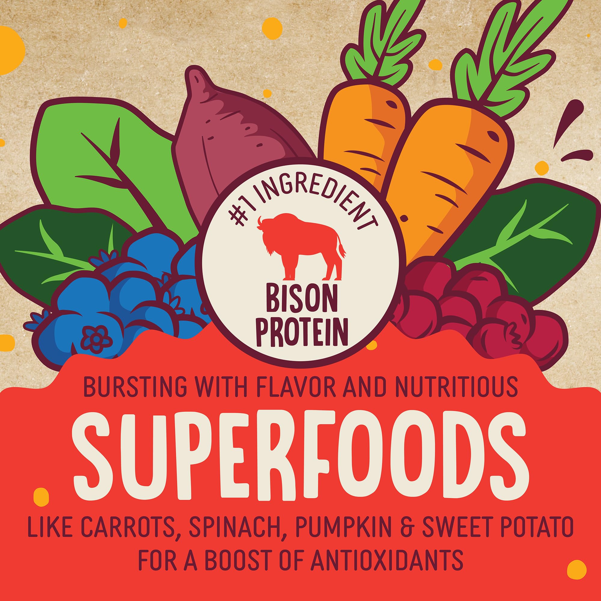 earthborn EarthBites Crunchy Grain Free Treats for Dogs (Bison)