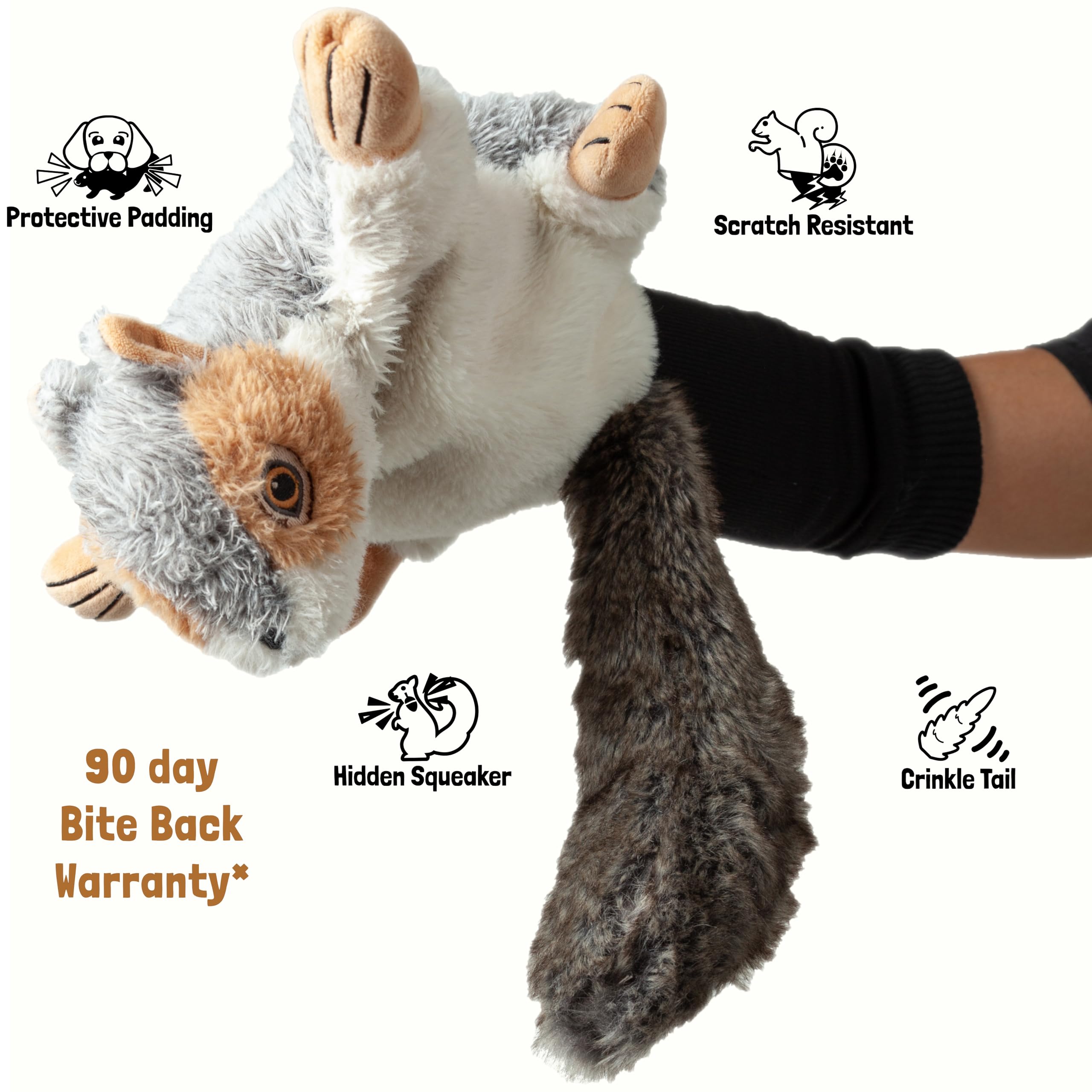 Milunova Pupr Pals Dog Toy Puppet With Tough Padding For Safe Interactive Play, Protection To Stop Puppy Kitten Biting Hands; Fo