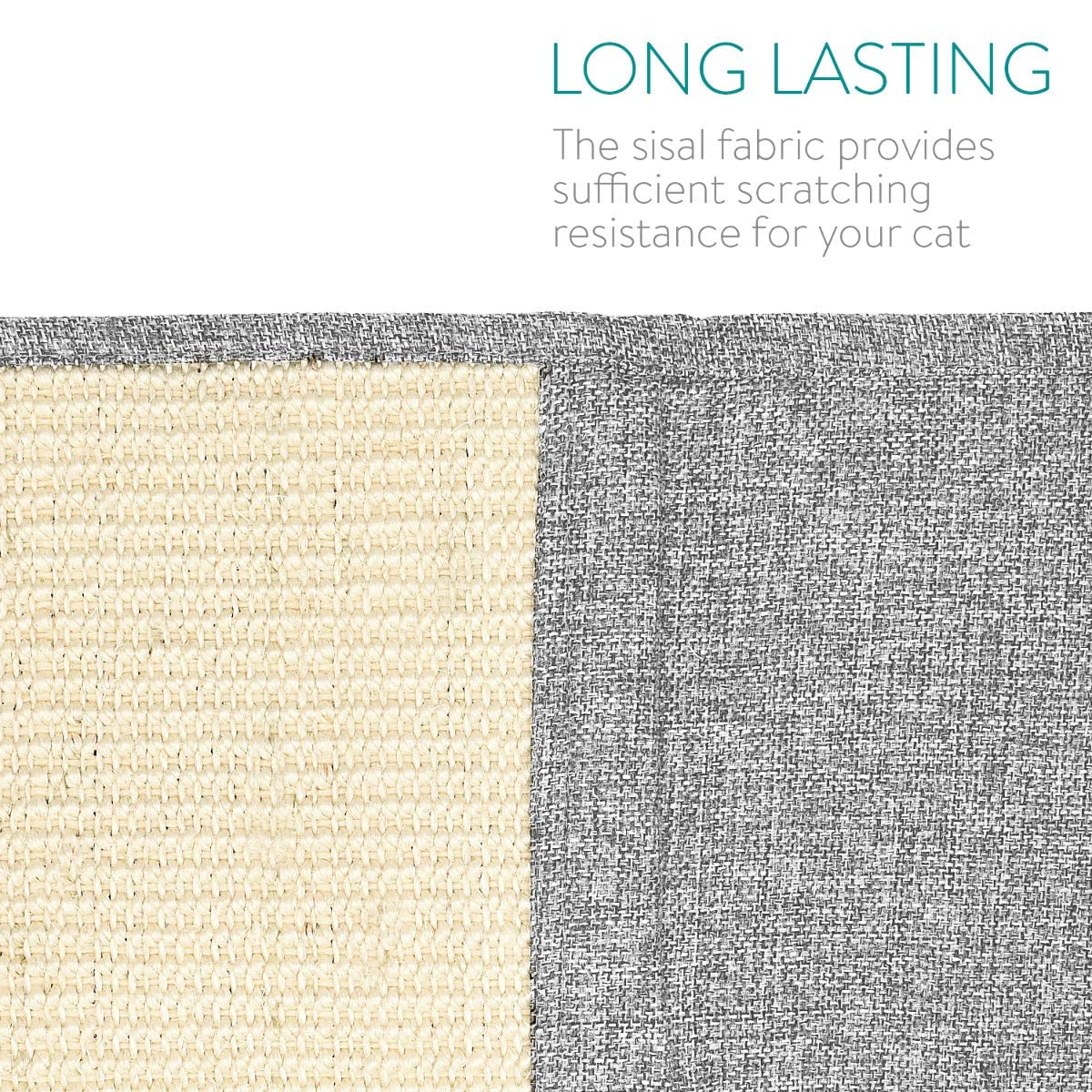 Navaris Cat Scratch Mat Sofa Protector - Natural Sisal Furniture Protector Scratching Pad For Cats - Scratch Carpet For Couch, Sofa, Chair - Left