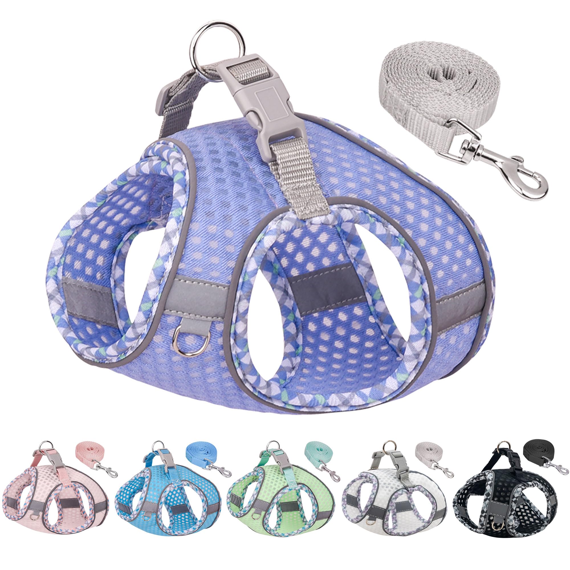 Joypaws Tiny Dog Harness, All Weather Diamond Mesh, Reflective Stripes, No Pull Step In Lightweight Vest Harness For Puppy, Smal