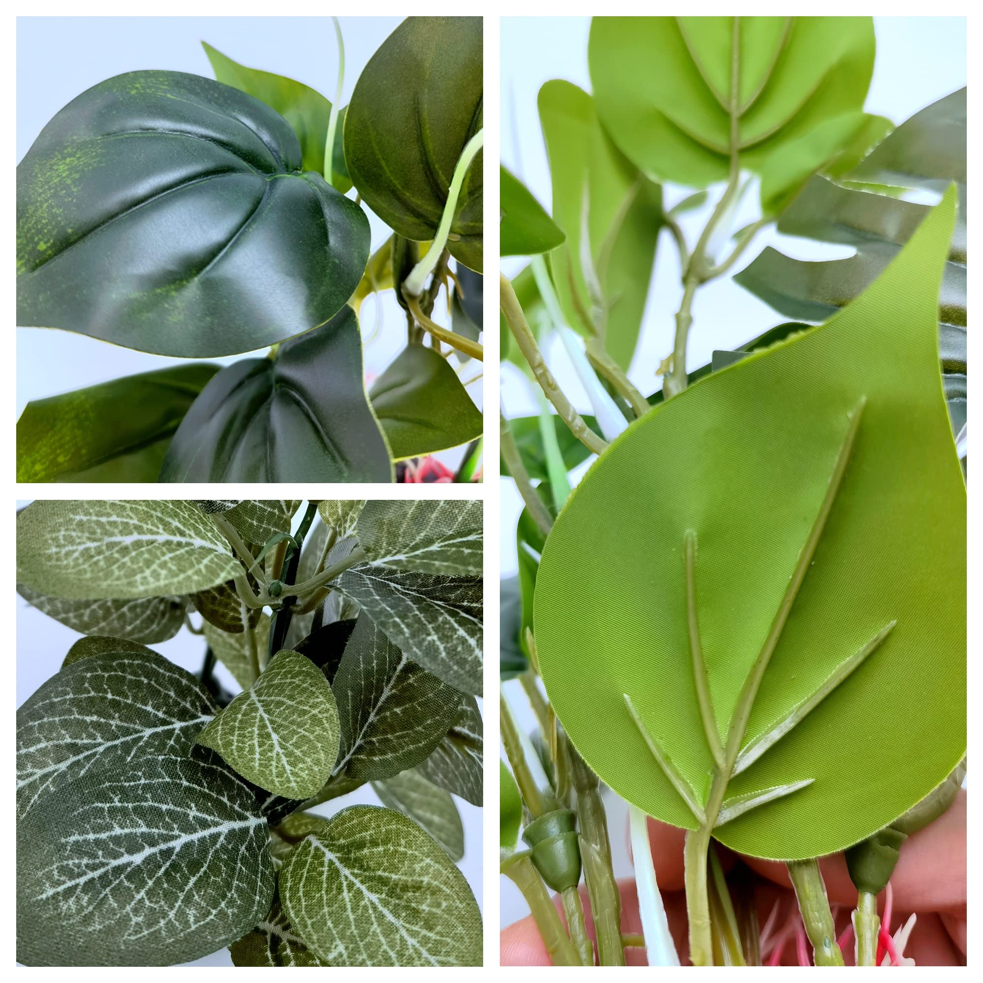 M2cbridge Artificial Fish Tank Plants Silk Aquarium Plant Aquatic Water Grass Foreground Decor (2PCS (Tall and Short))