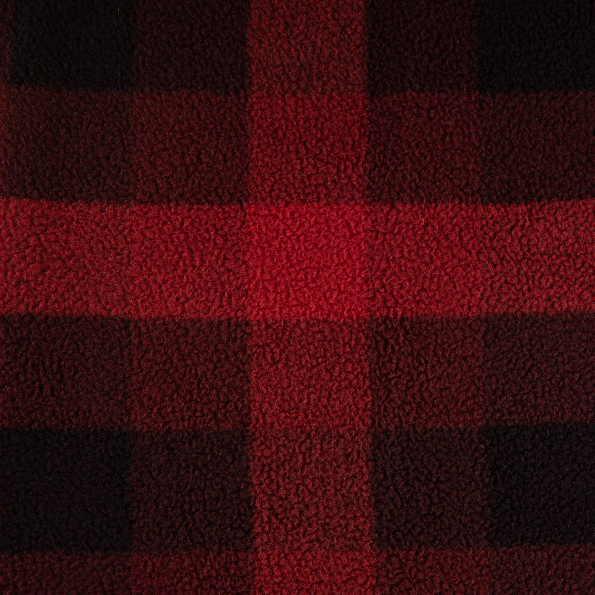 Carhartt Firm Duck Sherpa-Lined Throw Blanket, Reversible Pet Blanket, Hubbard Plaid