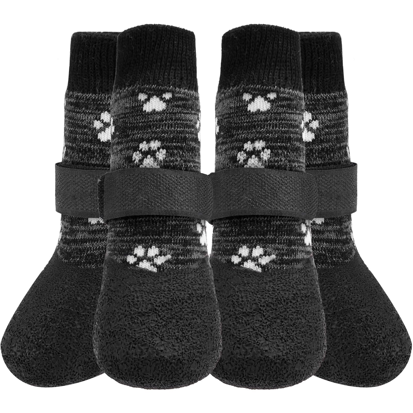Kooltail Anti Slip Dog Socks For Hot/Clod Pavement To Prevent Licking Paws,Dog Booties For Hardwood Floors, Traction Rain Dog Boots&Paw Protectors Shoes With Grip For Small Medium Large Senior Dogs S