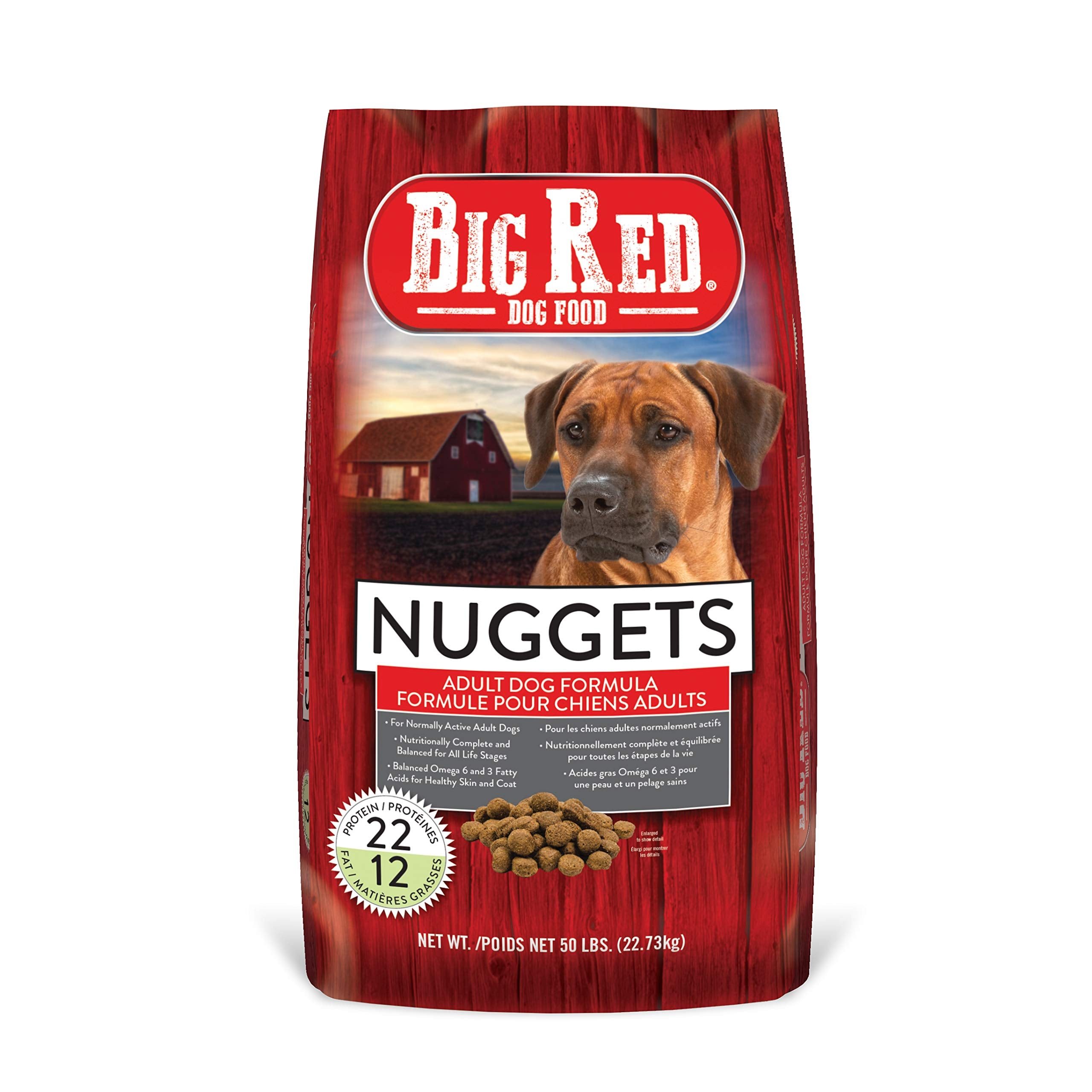 Big Red Dry Dog Food for All Life Stages, 50 lb bag