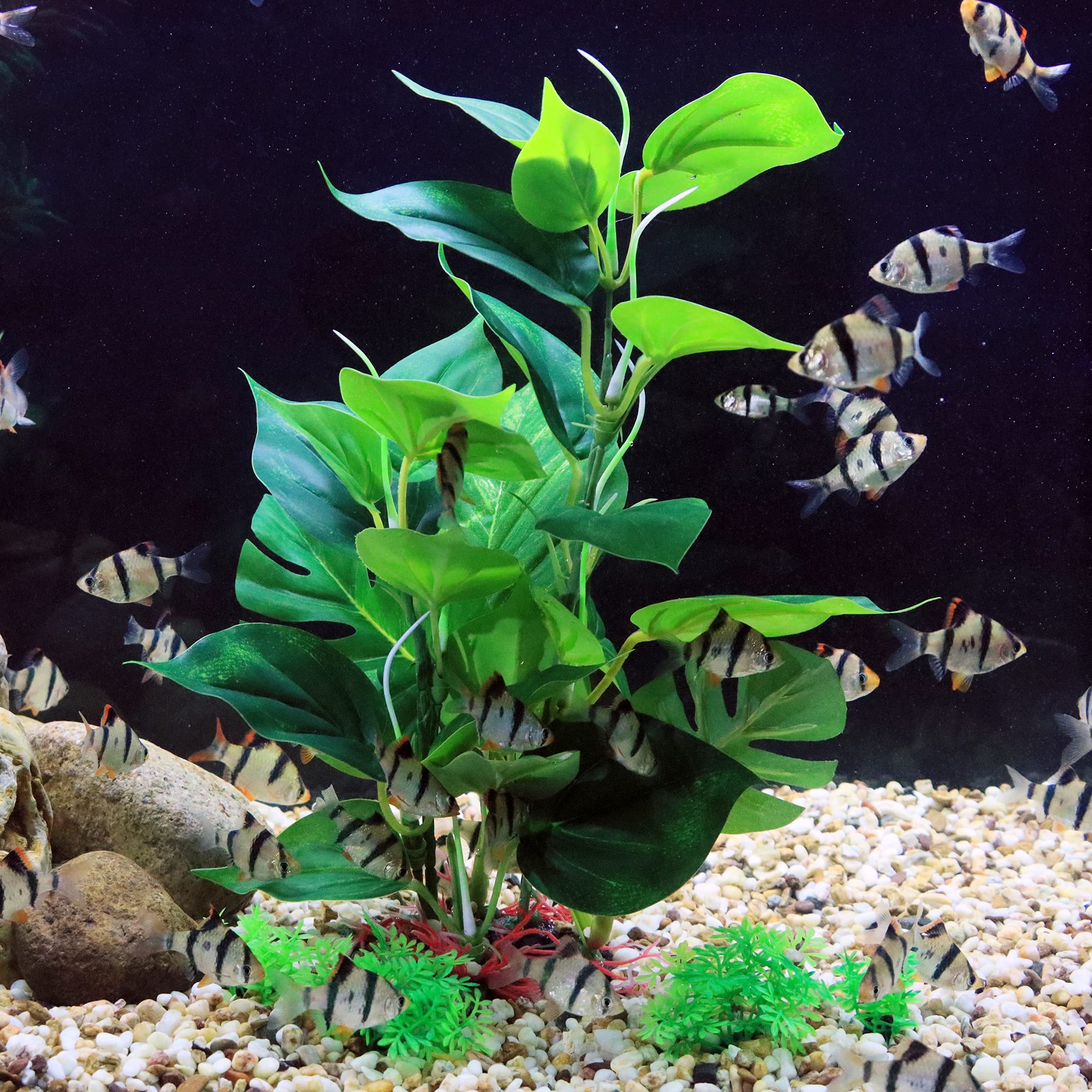 Alegi Aquarium 12 Inch Silk Plants For Betta Fish Tank, Underwater Aquatic Water Grass Decor