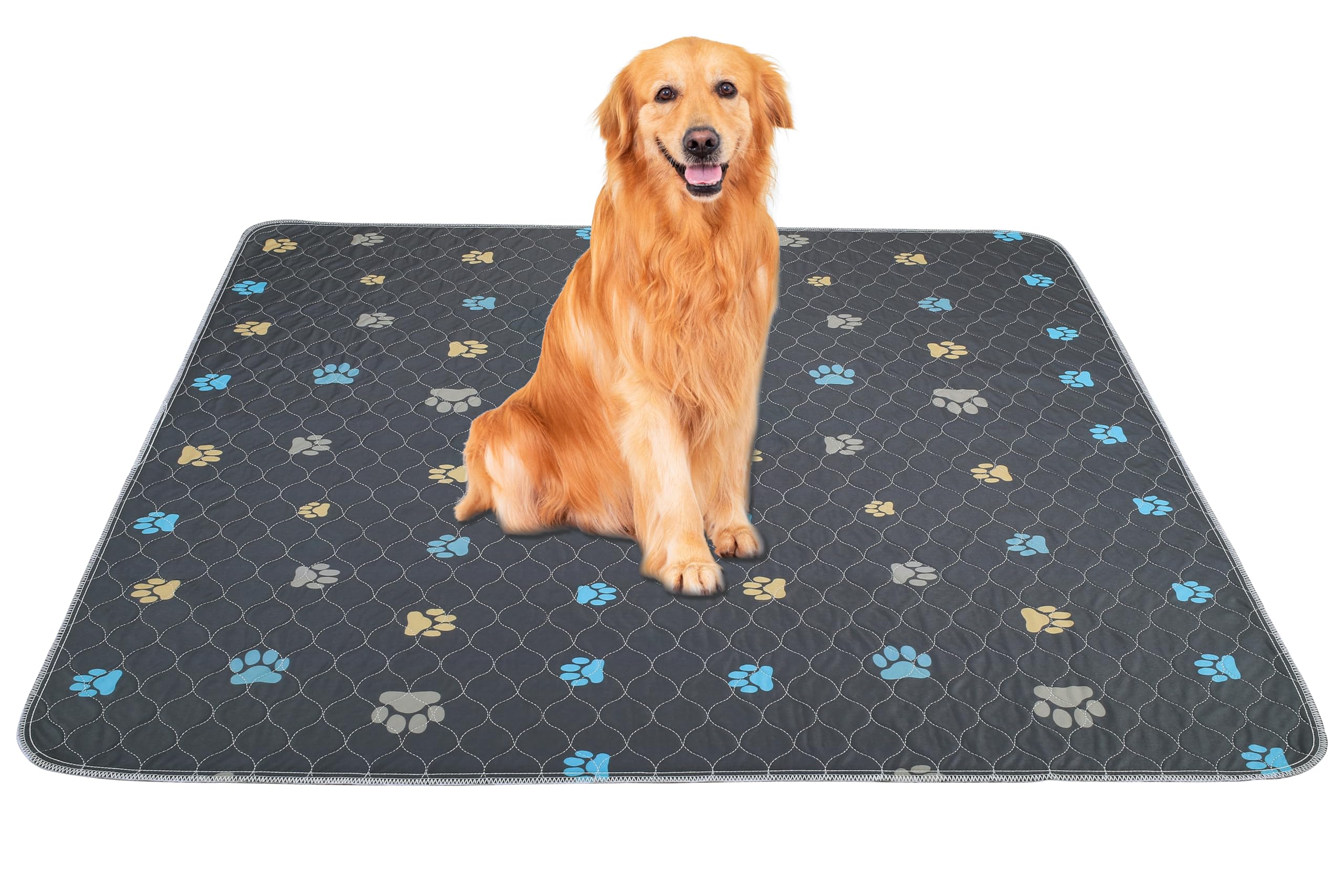Aitmexcn Washable Dog Pee Pad, 2Pcs 100% Waterproof Whelping Training Mat For Puppy/Senior, Fast Drying Reusable Pads For Indoor